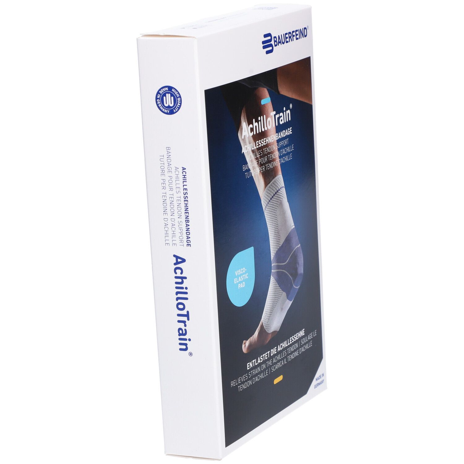 Bauerfeind® AchilloTrain® Gerade Größe 3 Titanium 1 Stück