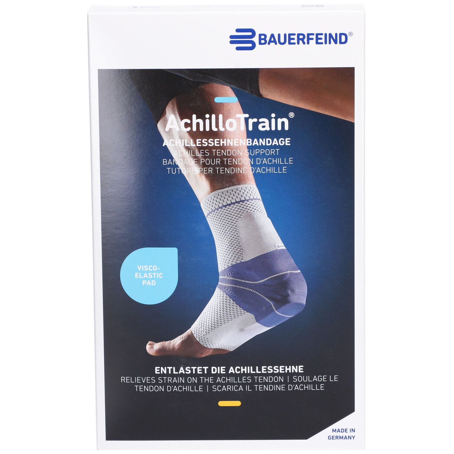 Bauerfeind® AchilloTrain® Gerade Größe 3 Titanium 1 Stück