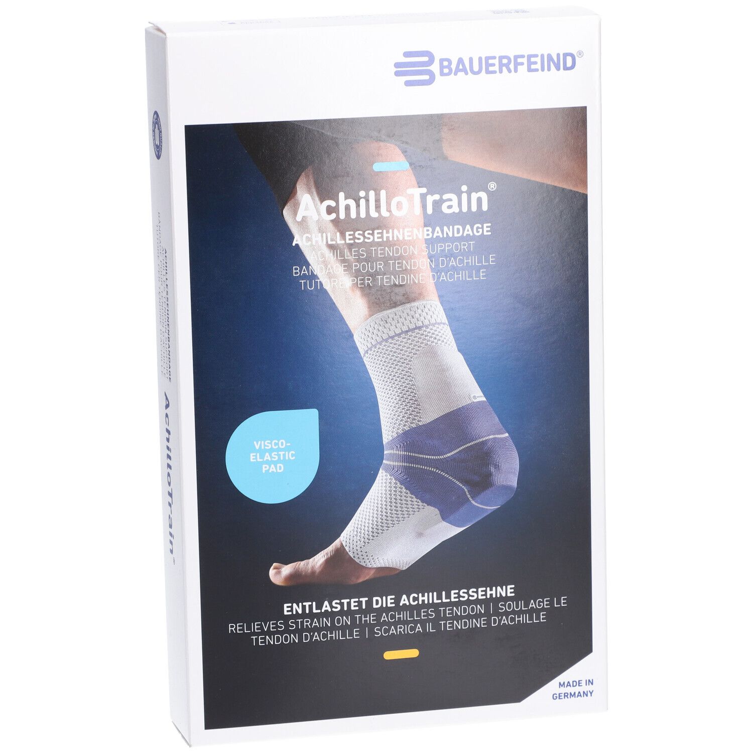Bauerfeind® AchilloTrain® Gerade Größe 3 Titanium 1 Stück