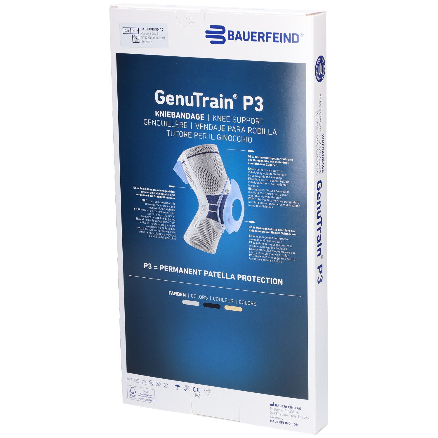 BAUERFEIND® Genutrain® Kniebandage Gr. 2