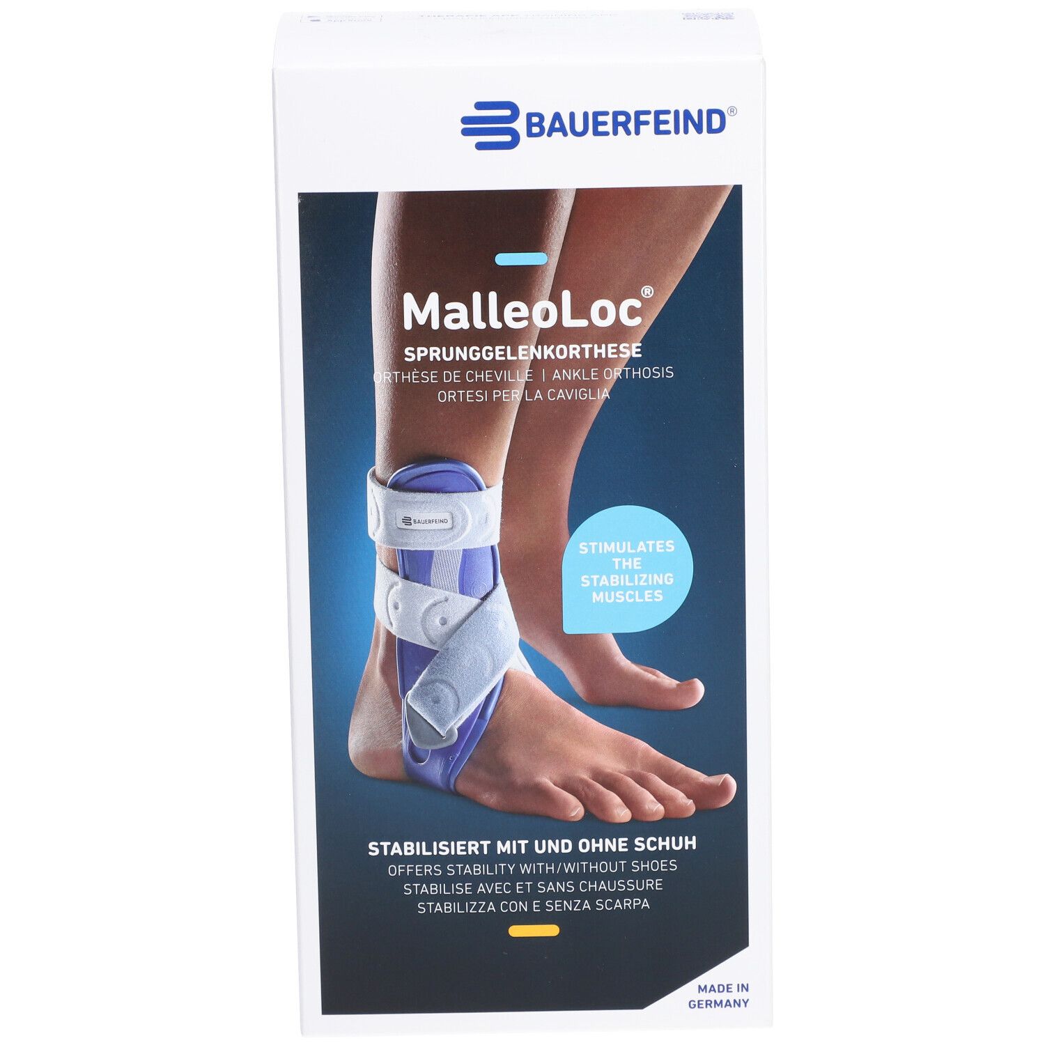 BAUERFEIND MalleoLoc® Haarbandage Orthese Größe 1 links