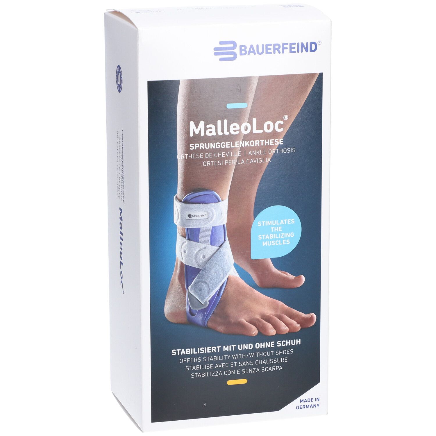 BAUERFEIND MalleoLoc® Haarbandage Orthese Größe 1 rechts