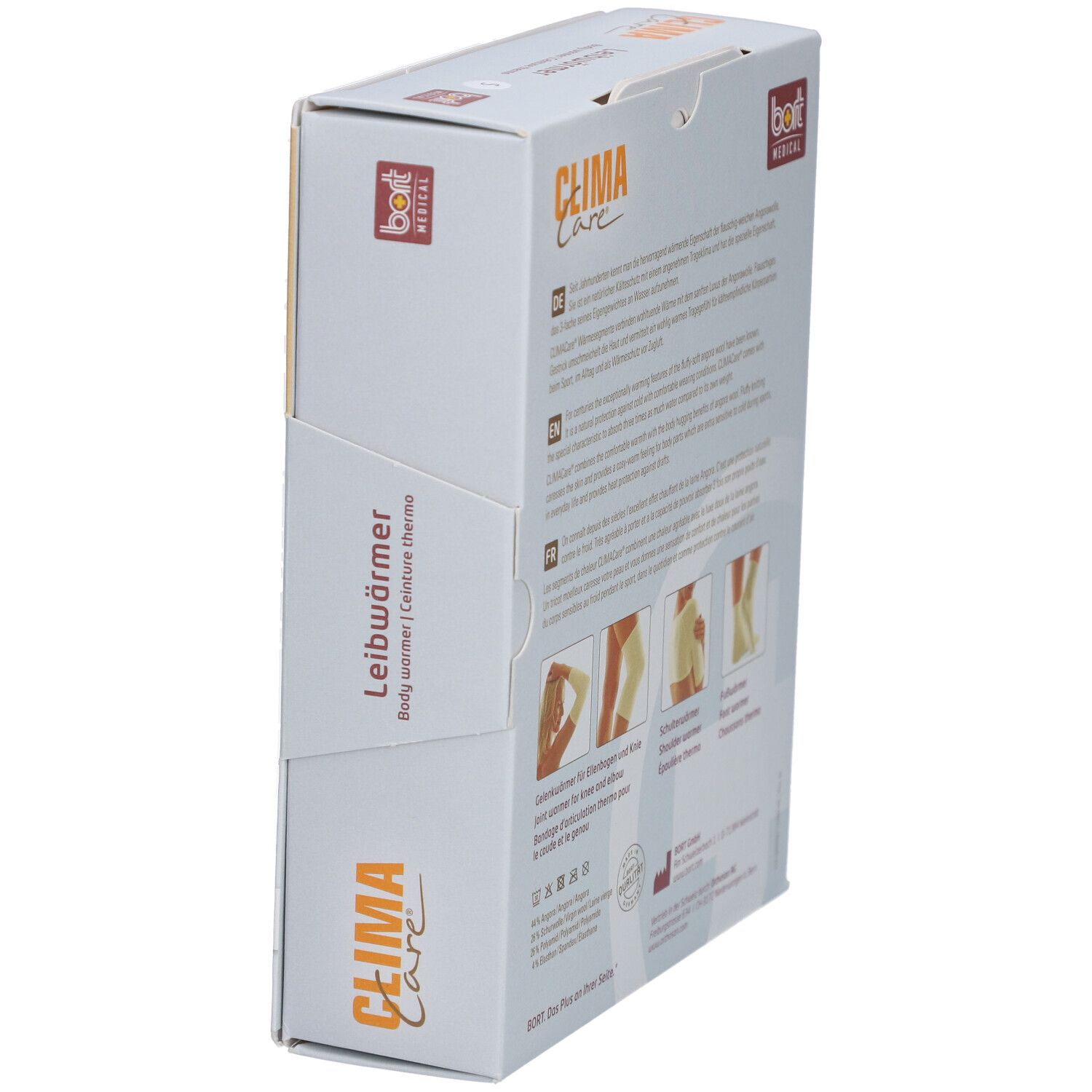BORT CLIMACare® Leibwärmer Gr. S weiß