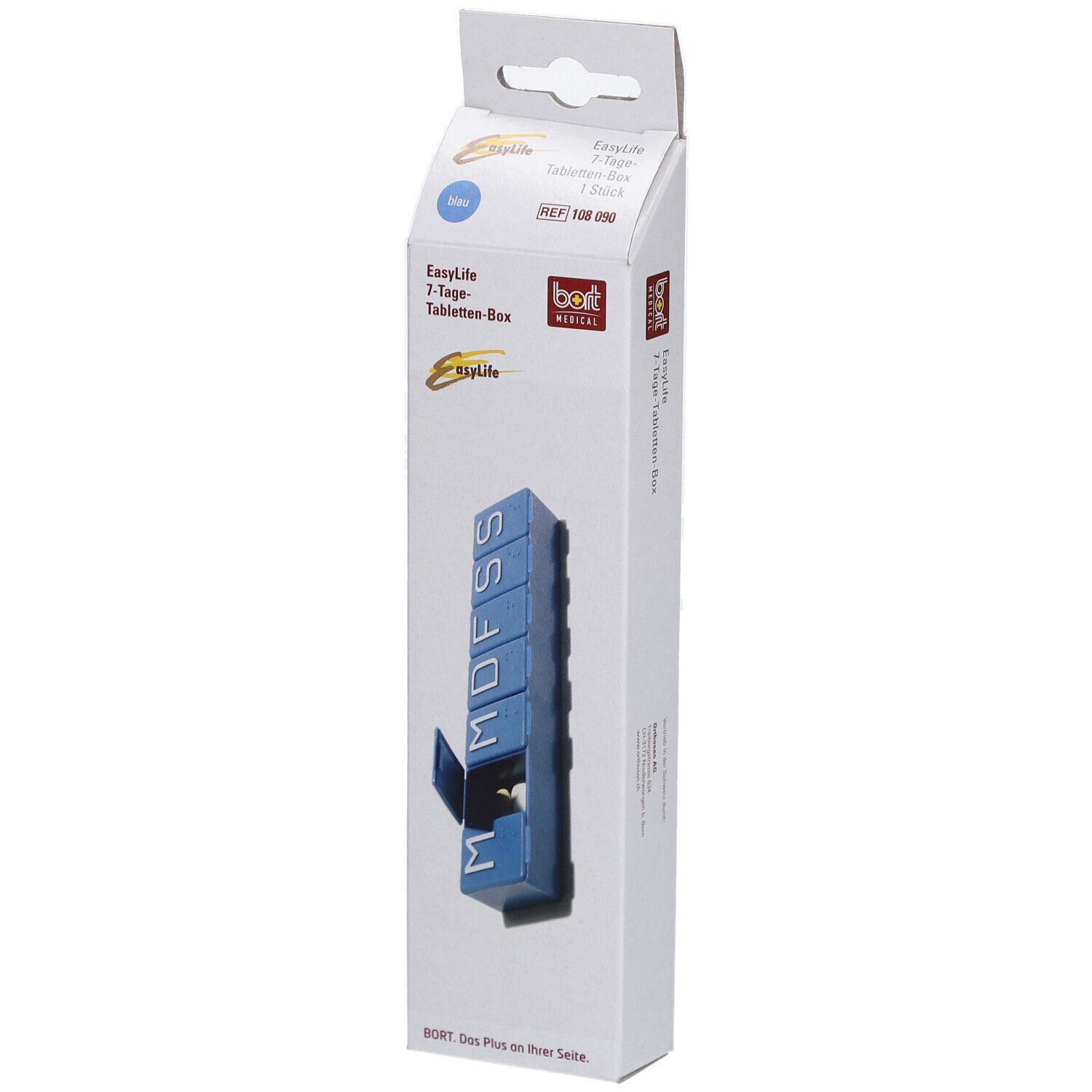 BORT EasyLife® 7-Tage-Tablettenbox blau