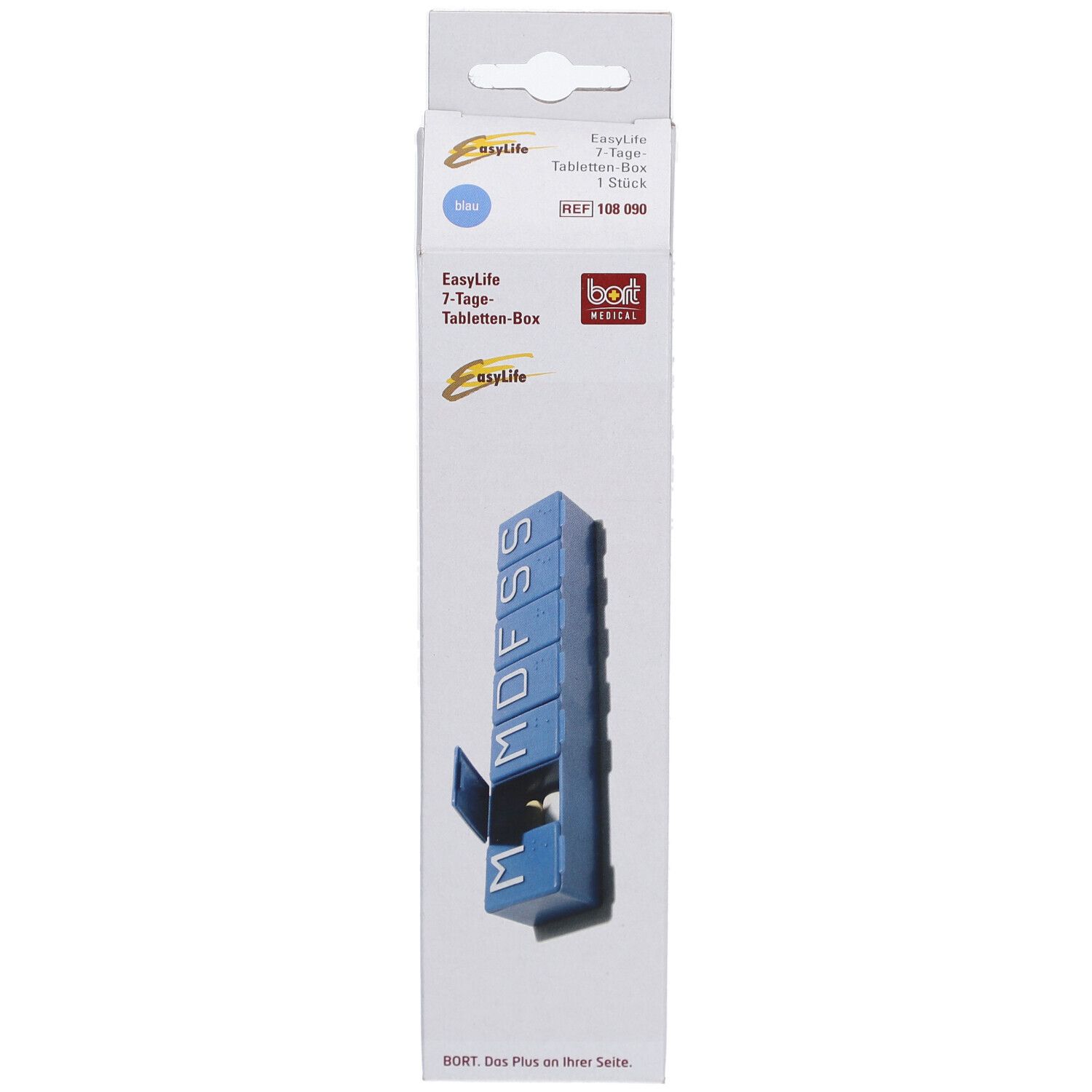 BORT EasyLife® 7-Tage-Tablettenbox blau
