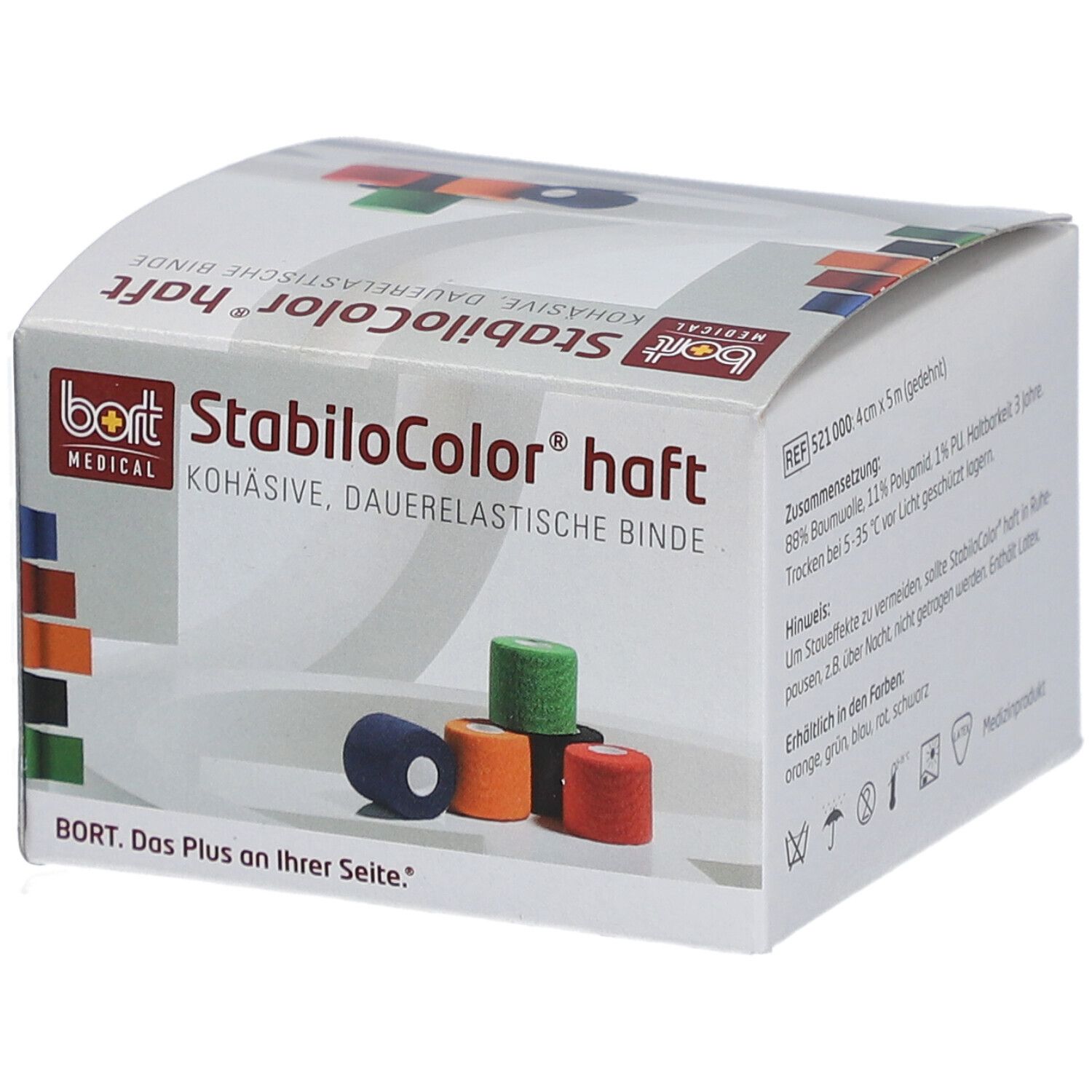 BORT StabiloColor® haft Binde 4 cm blau