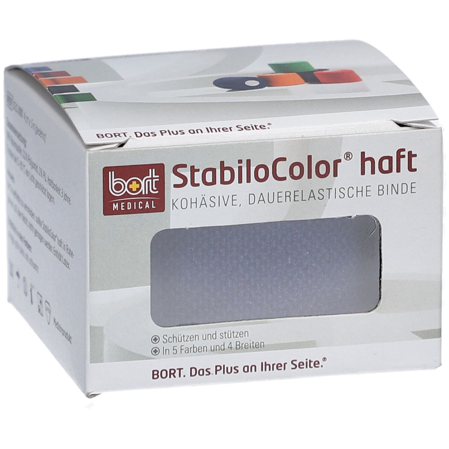 BORT StabiloColor® haft Binde 4 cm blau