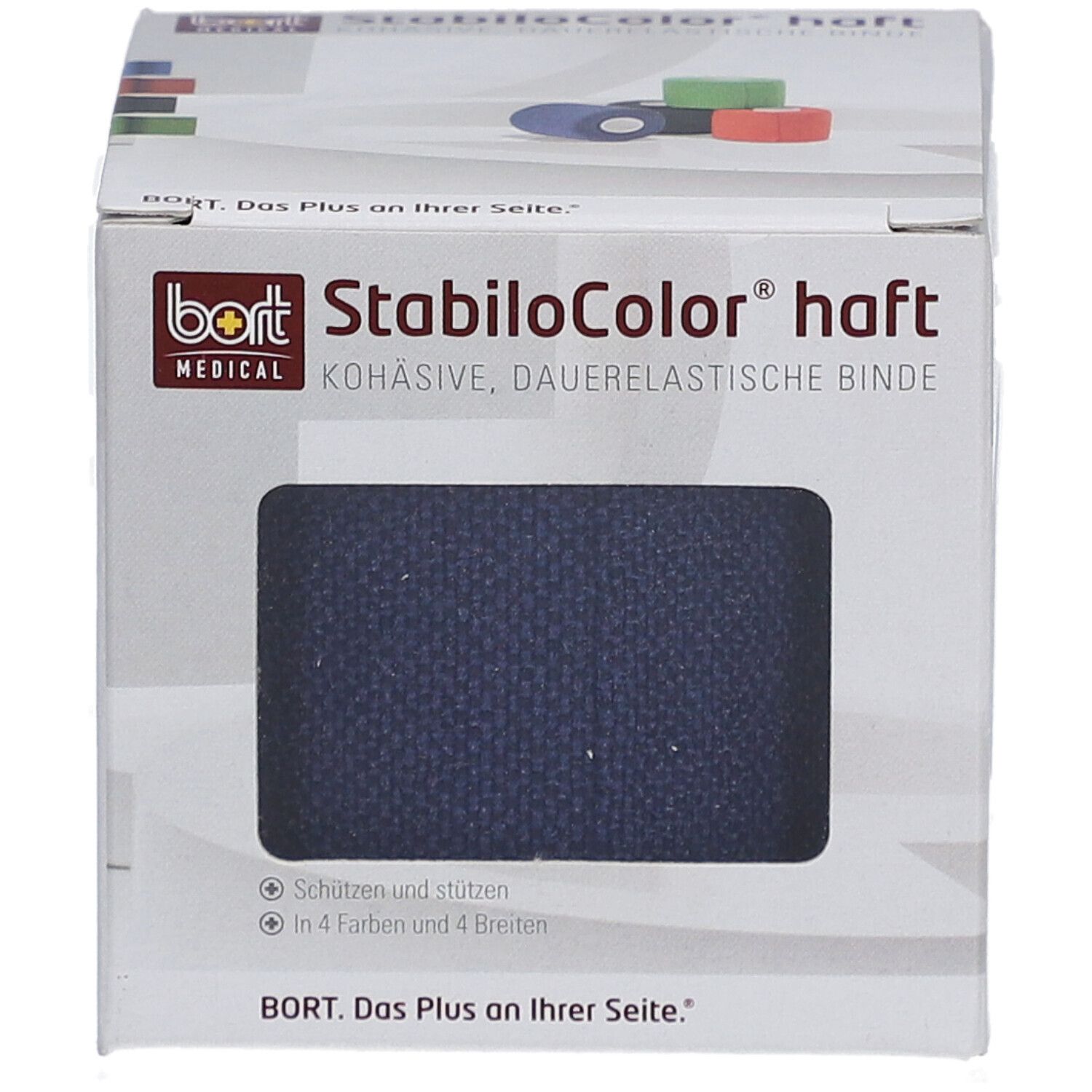 BORT StabiloColor® Bandes élastiques cohésives 6 cm bleu
