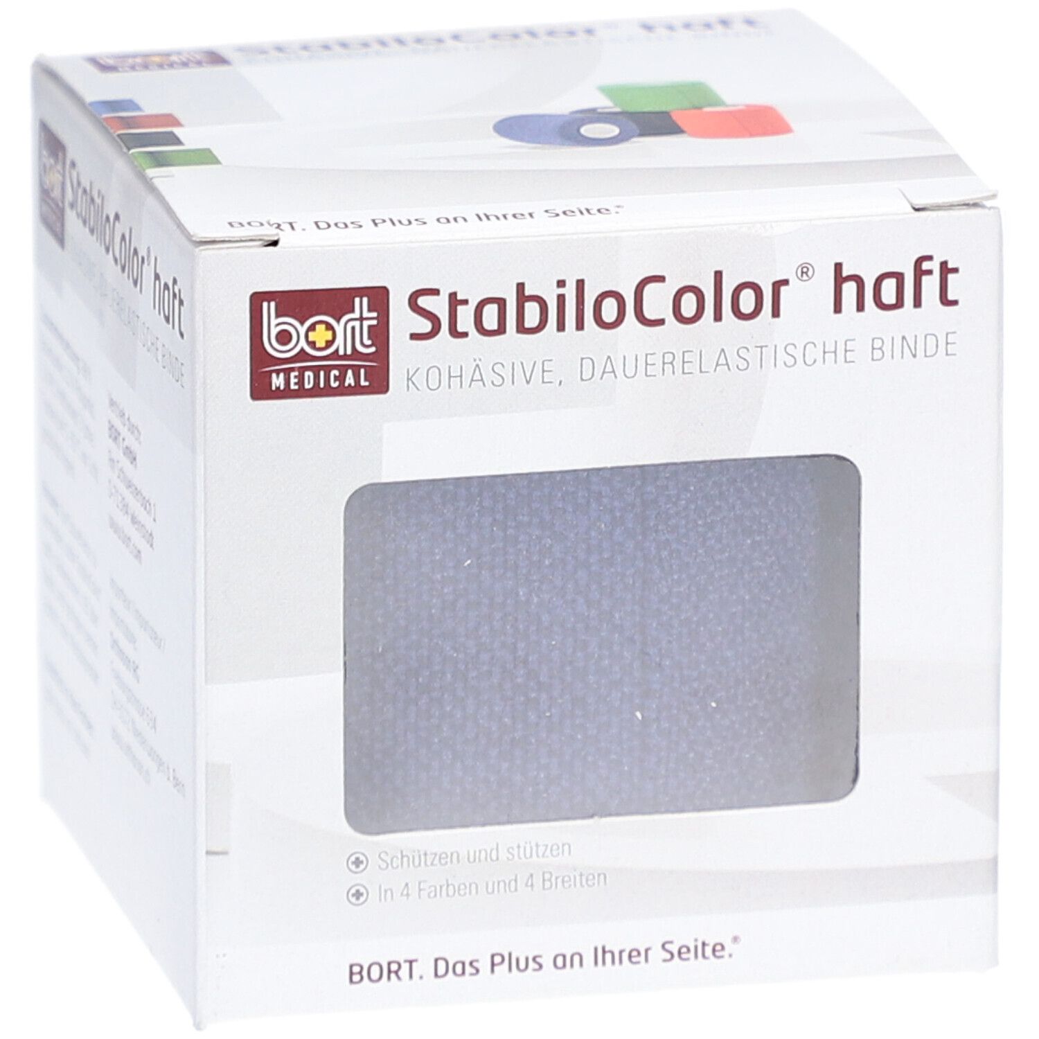 BORT StabiloColor® Bandes élastiques cohésives 6 cm bleu