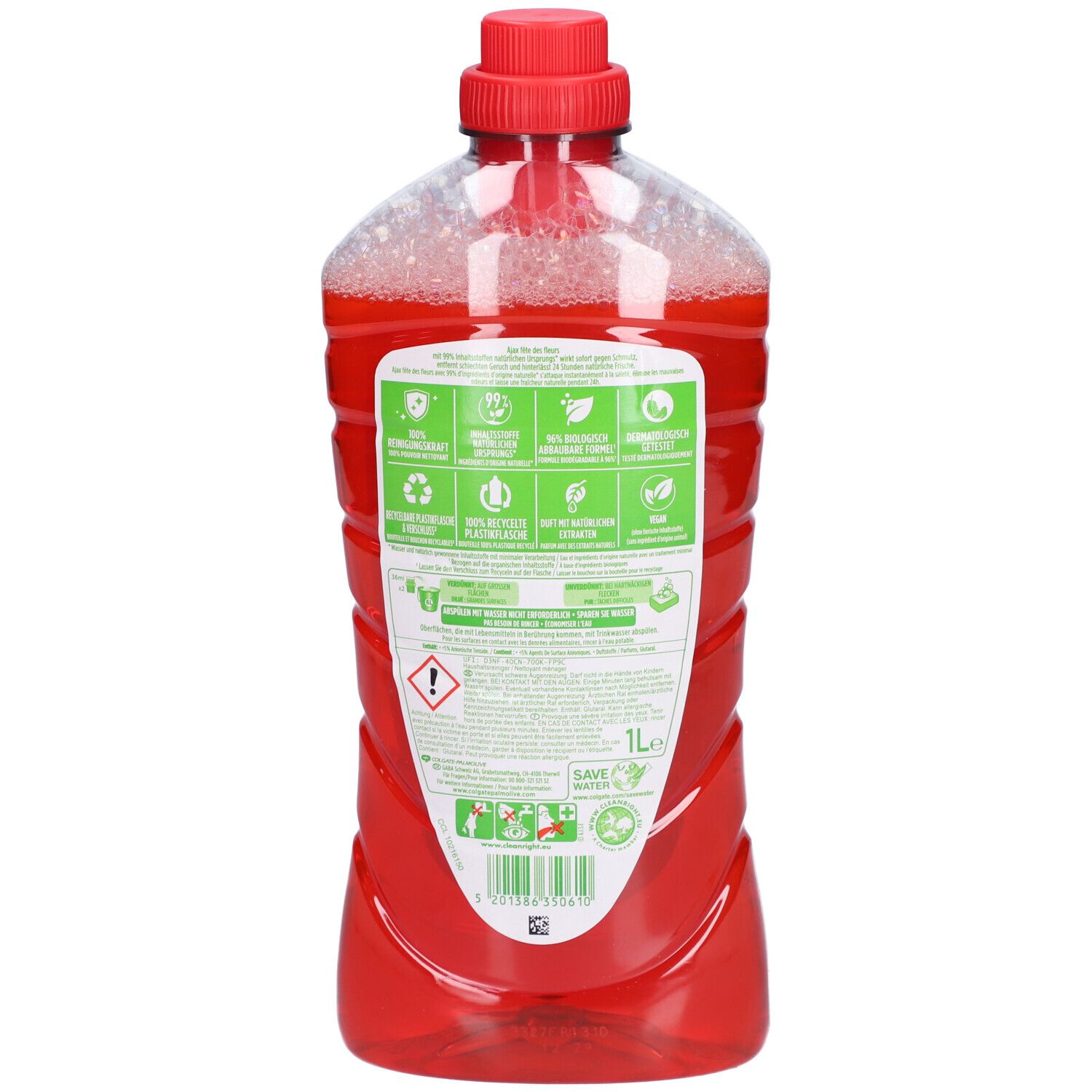 AJAX Optimal 7 Allzweckreiniger Rote Blumen 1 lt