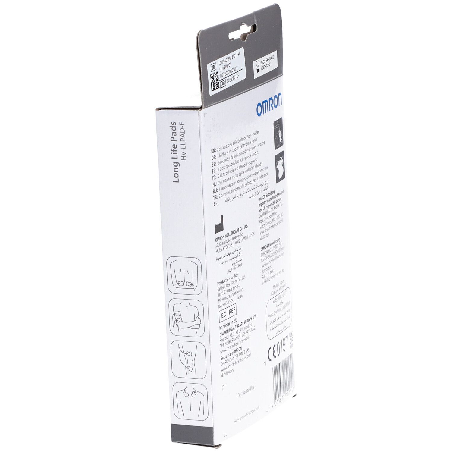 Omron Elektrodenpads mit langer Lebensdauer