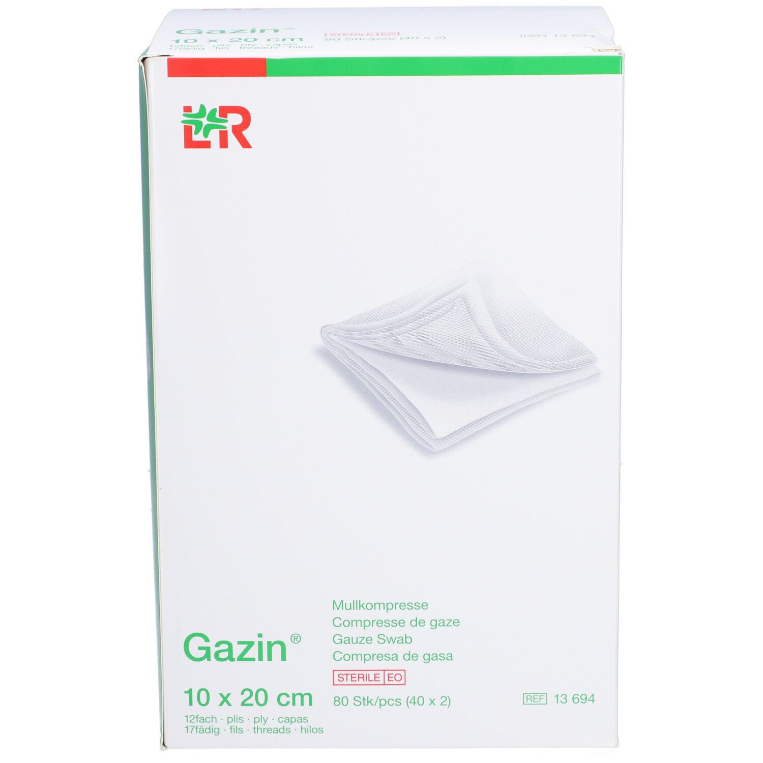 Gazin Compresses de gaze 20x10cm