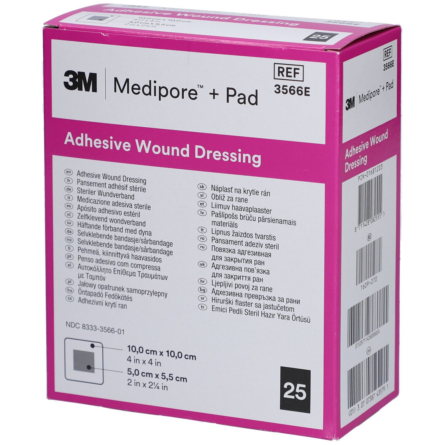3M™ Medipore™ + Pad 10 x 10 cm