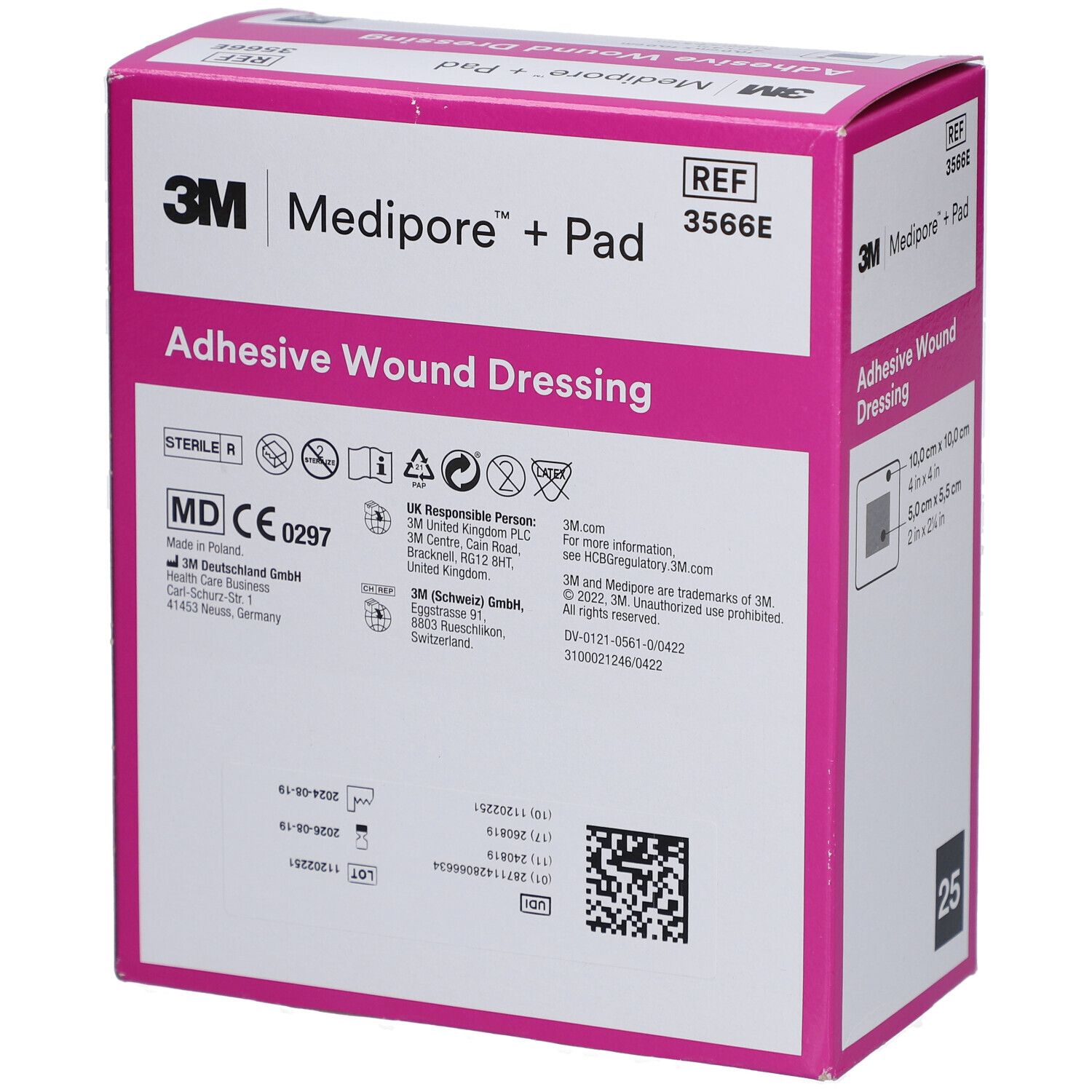 3M™ Medipore™ + Pad 10 x 10 cm