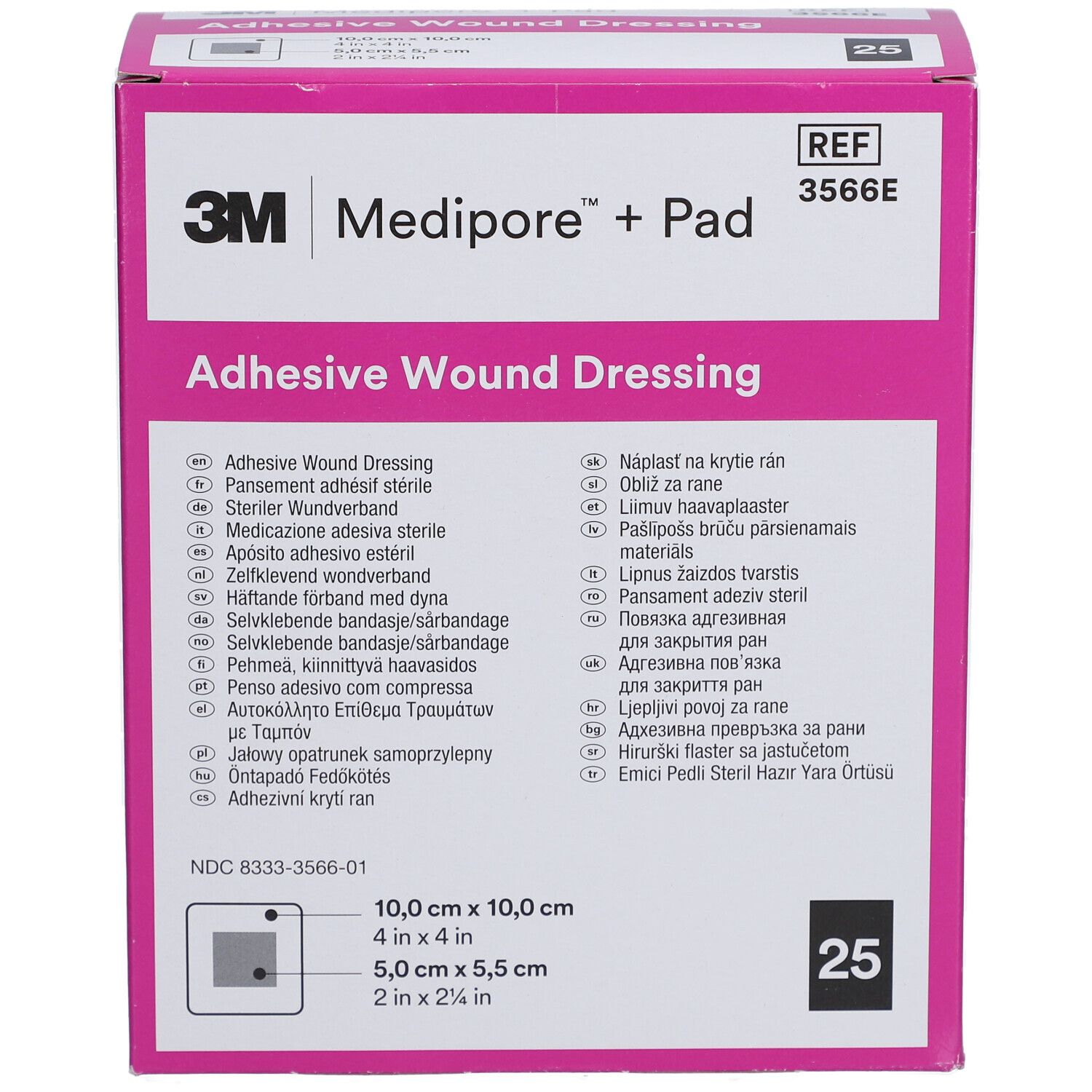 3M™ Medipore™ + Pad 10 x 10 cm