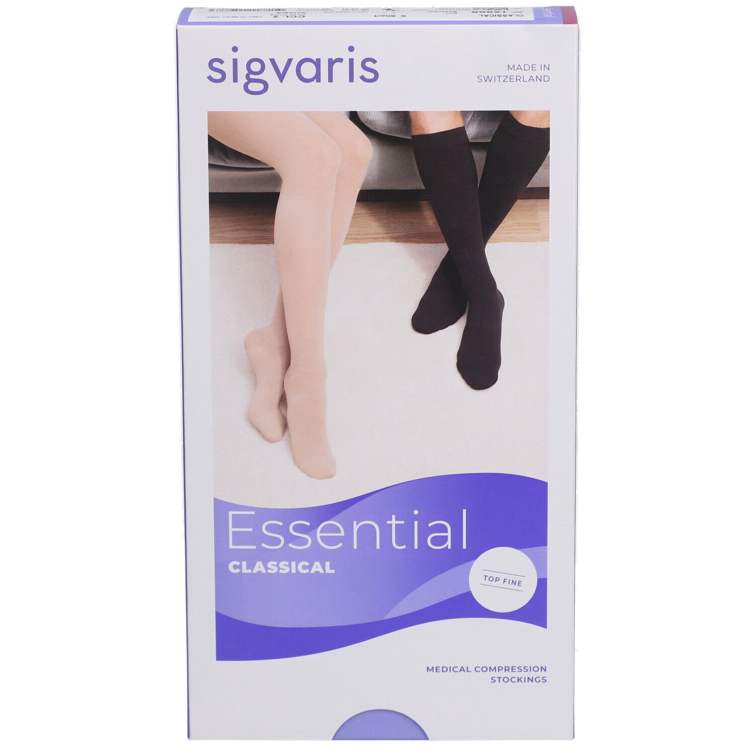SIGVARIS Essential Classical A-D KKL2 S kurz offen crispa