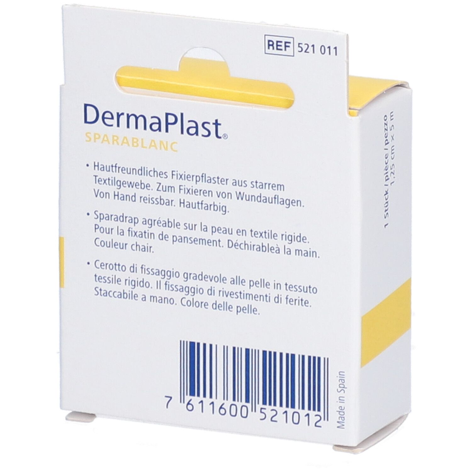 HARTMANN Dermaplast® Sparablanc Textil 1,25 cm x 5 m beige