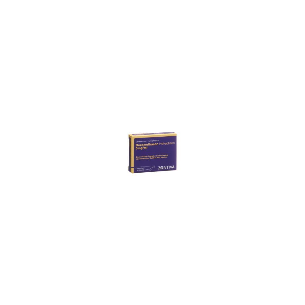DEXAMETHASON Helvepharm 5 mg/ml 3 Amp 1 ml