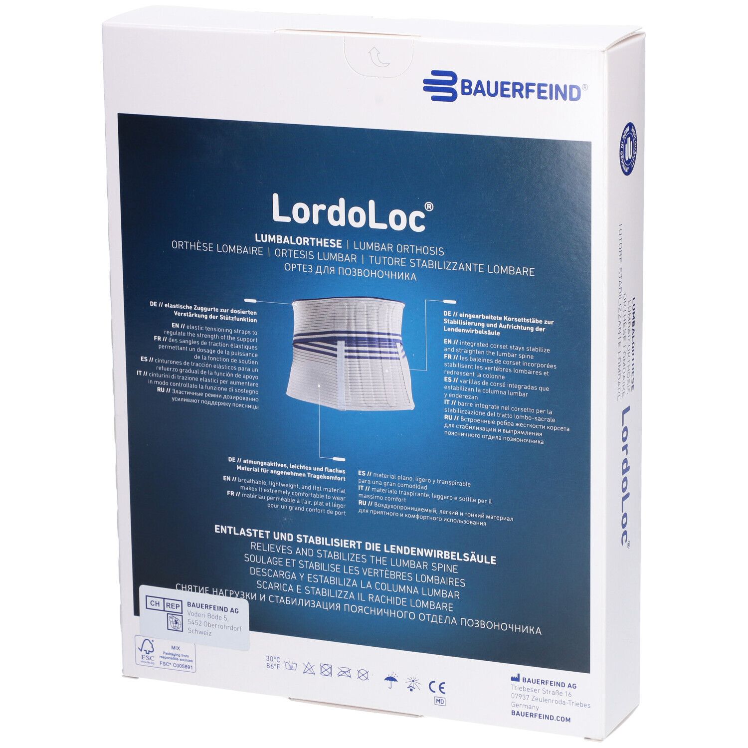 BAUERFEIND Lordoloc® Orthèse Lombaire Taille 2