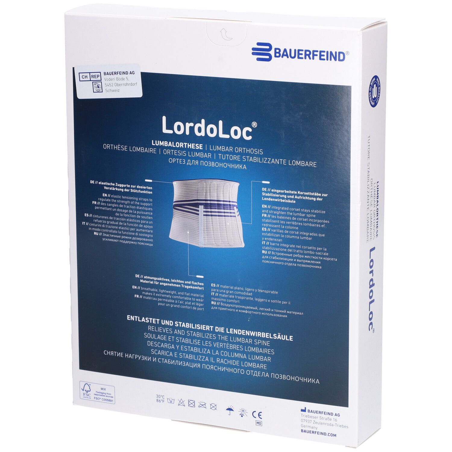 BAUERFEIND Lordoloc® Orthèse Lombaire Taille 3