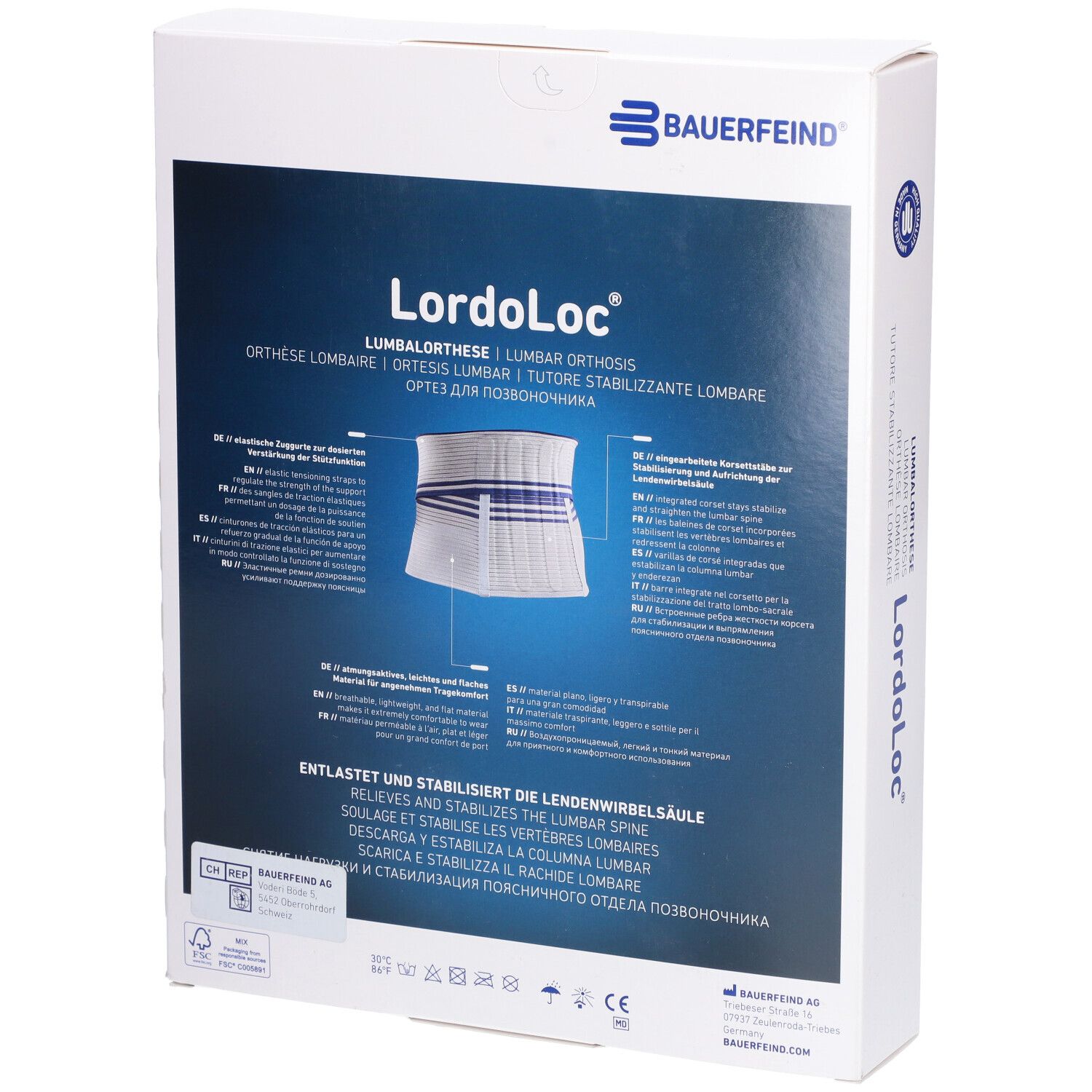 BAUERFEIND Lordoloc® Lumbale Orthese Größe 5