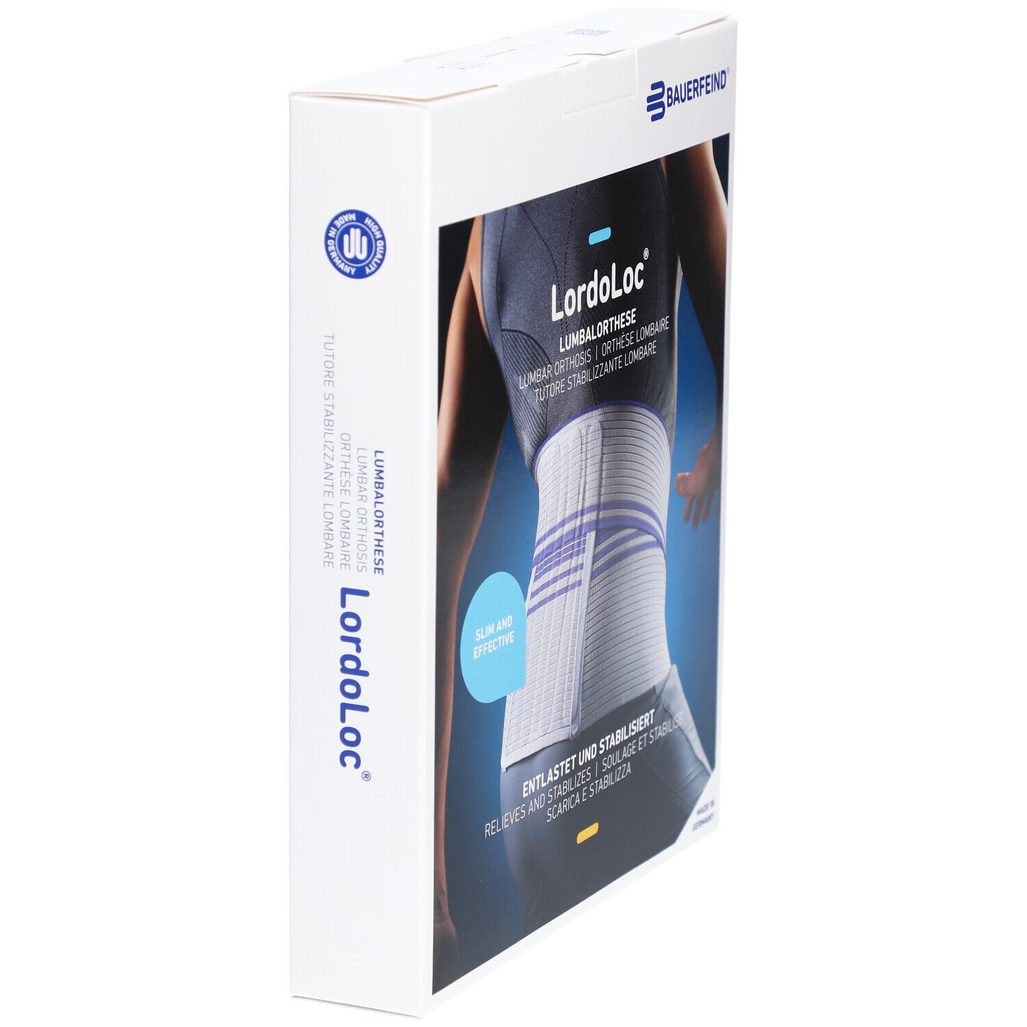 BAUERFEIND® LordoLoc® Lumbale Orthese Größe 6 Titanium
