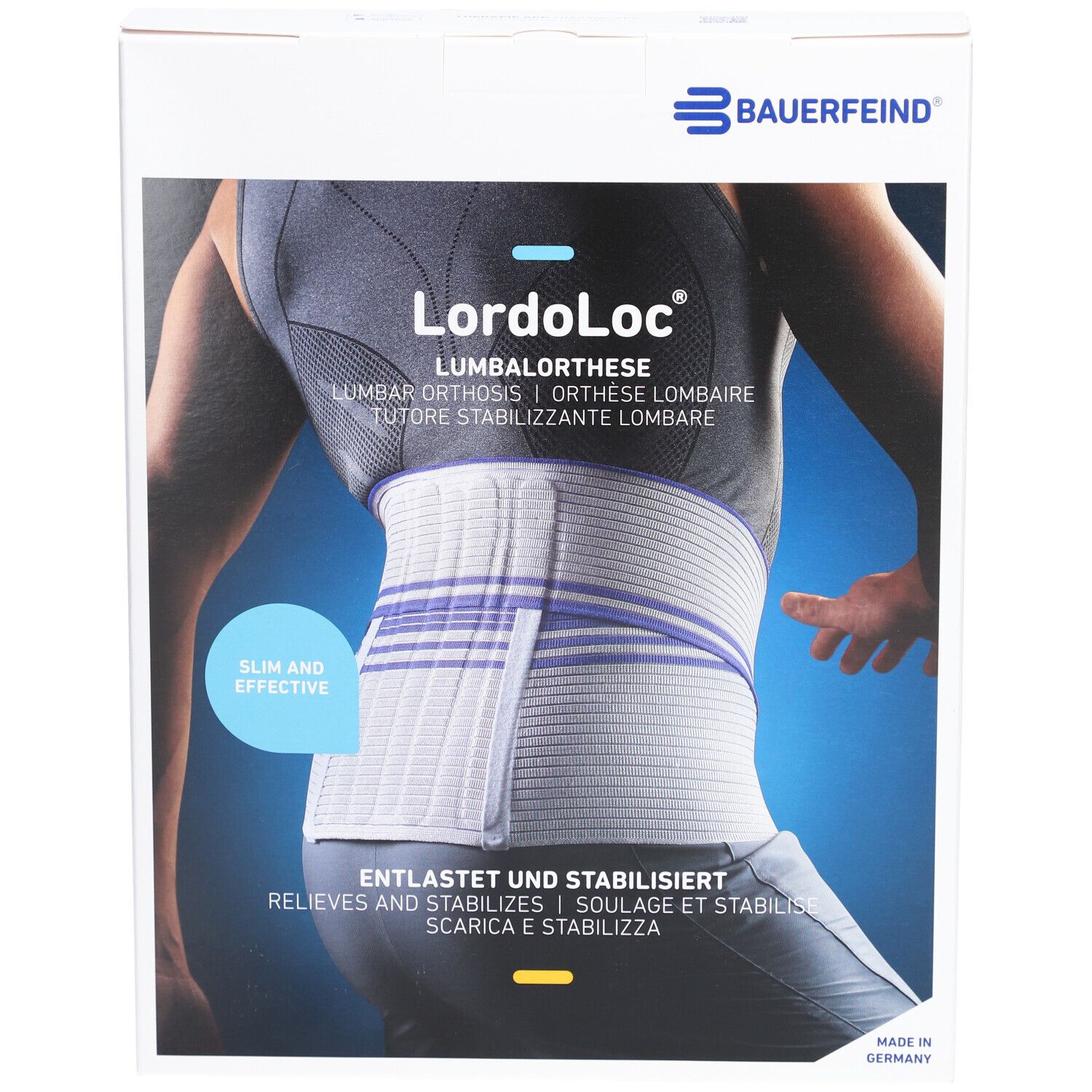 BAUERFEIND® LordoLoc® Lumbale Orthese Größe 6 Titanium