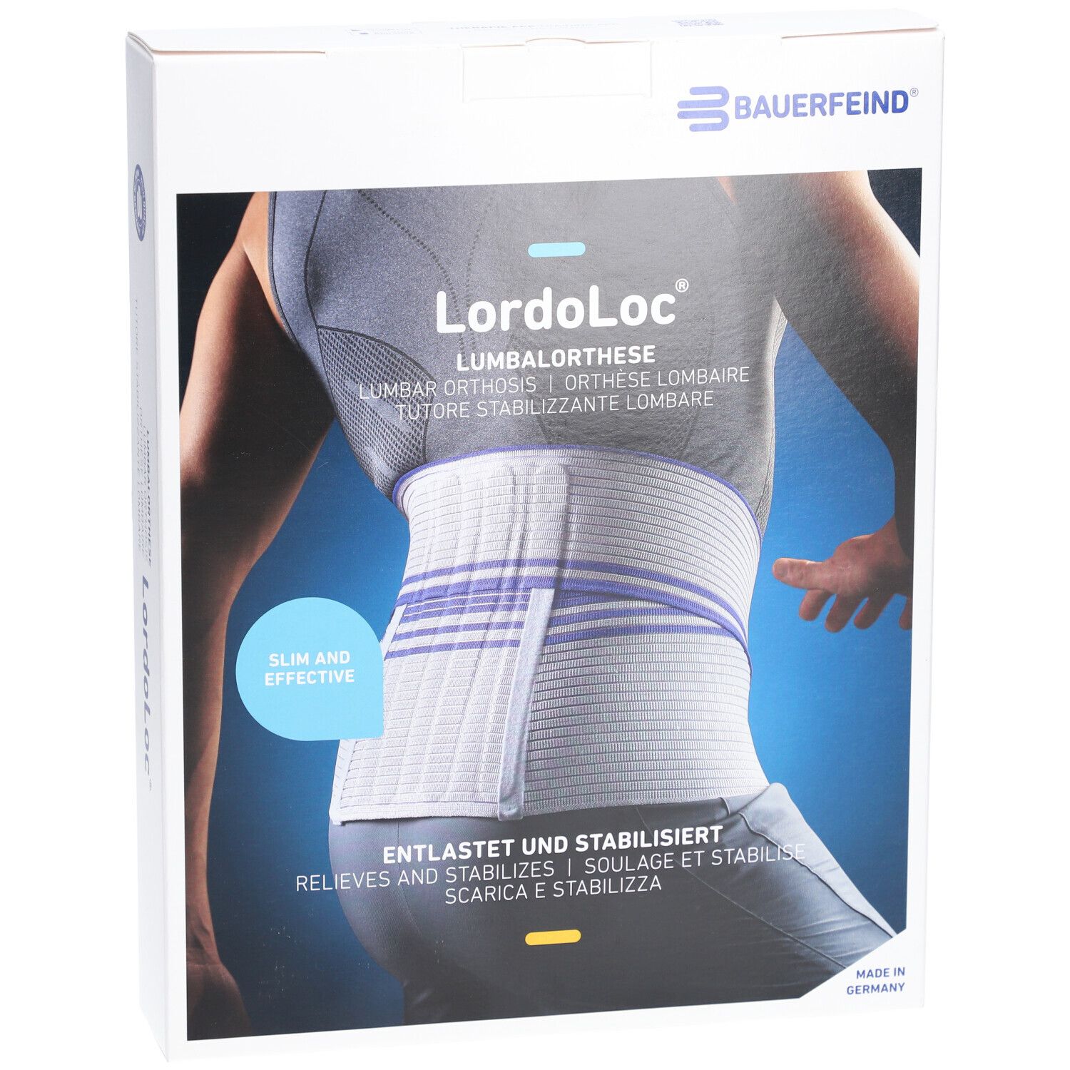 BAUERFEIND® LordoLoc® Lumbale Orthese Größe 6 Titanium