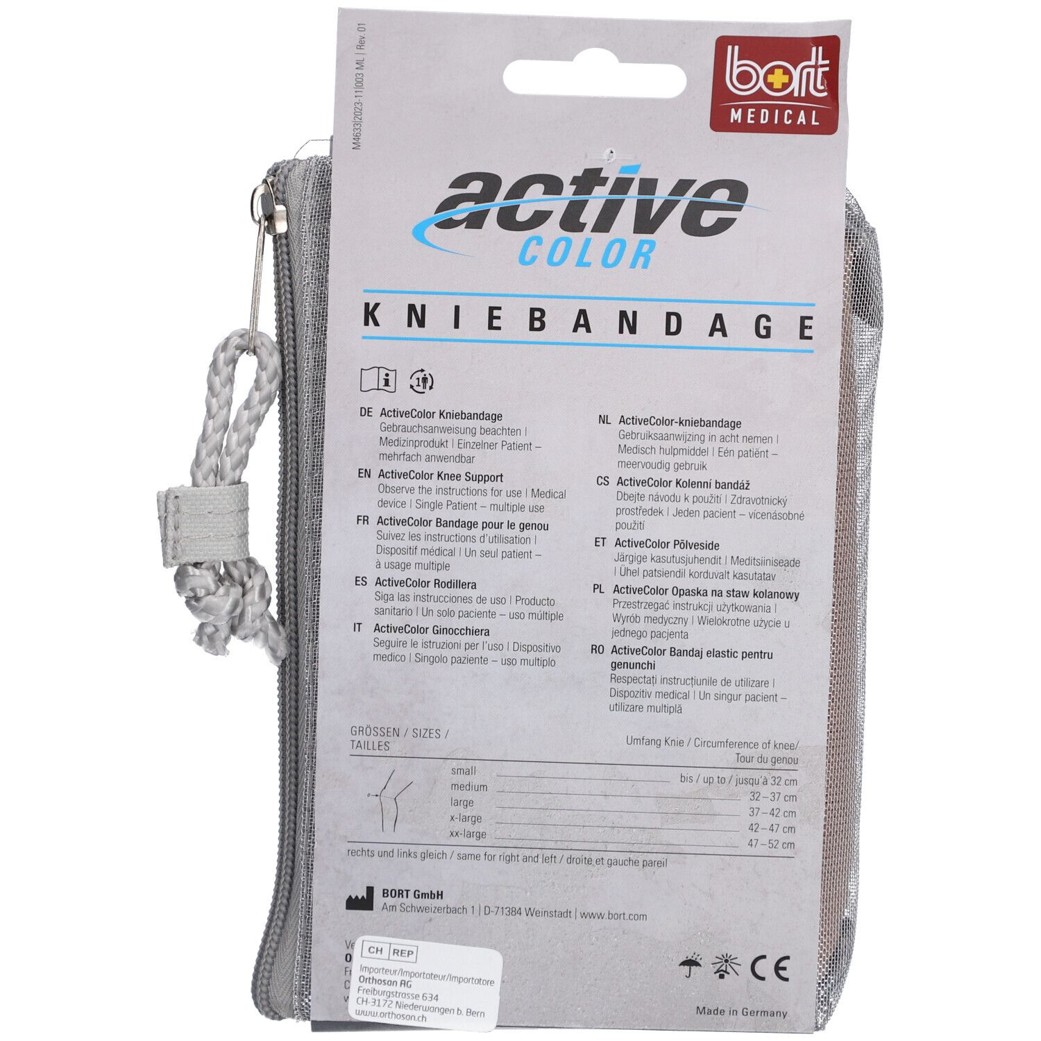 BORT ActiveColor® Kniebandage Gr. XL haut