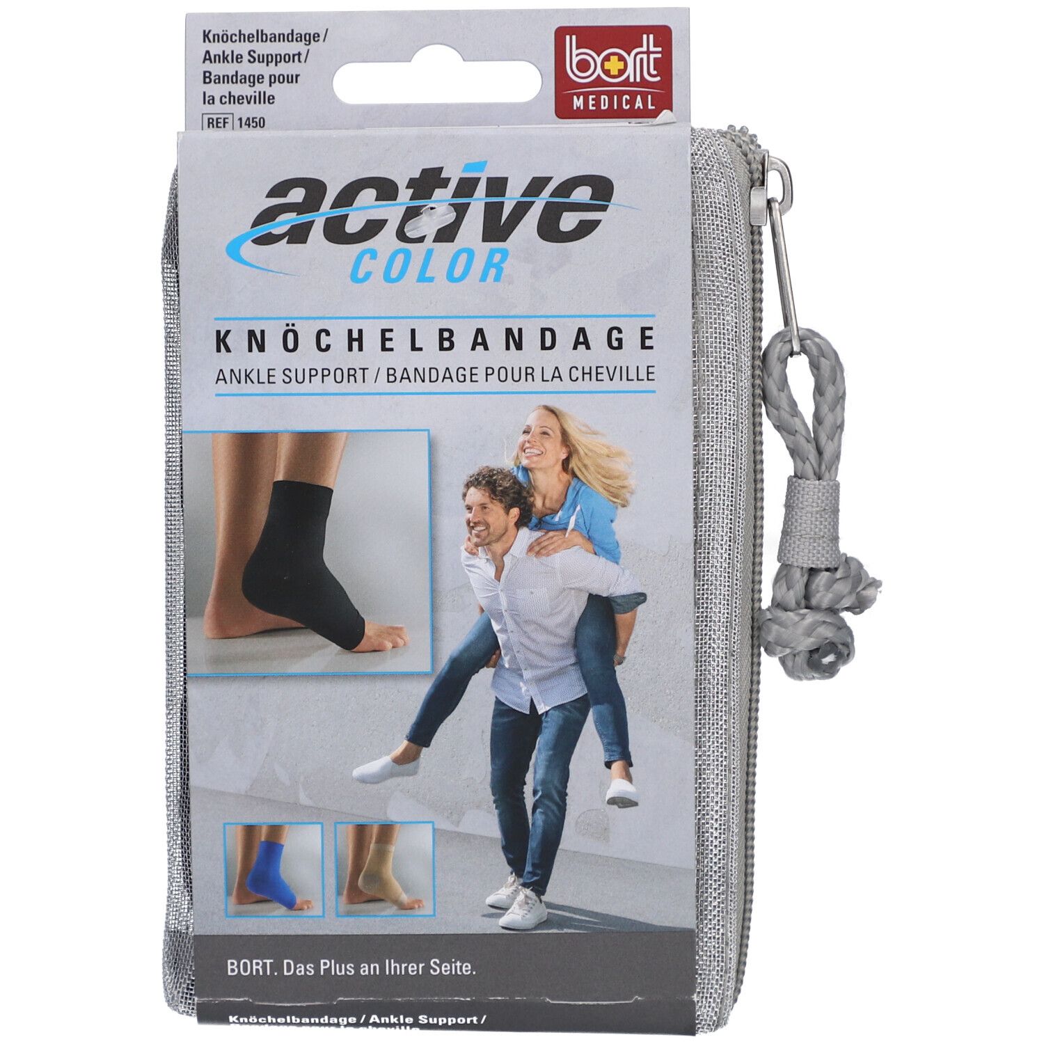 BORT ActiveColor® Knöchelbandage Gr. M schwarz