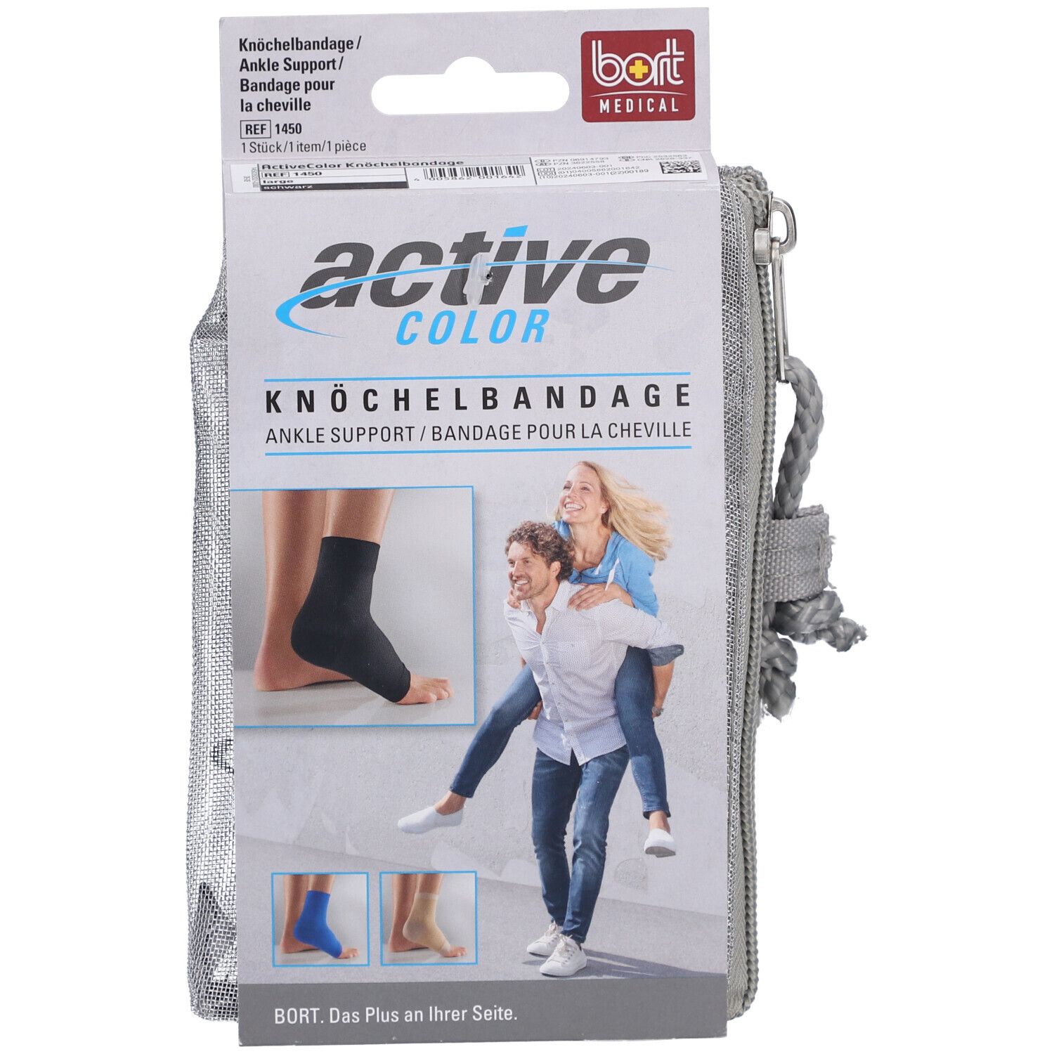 BORT ActiveColor® Knöchelbandage Gr. L schwarz