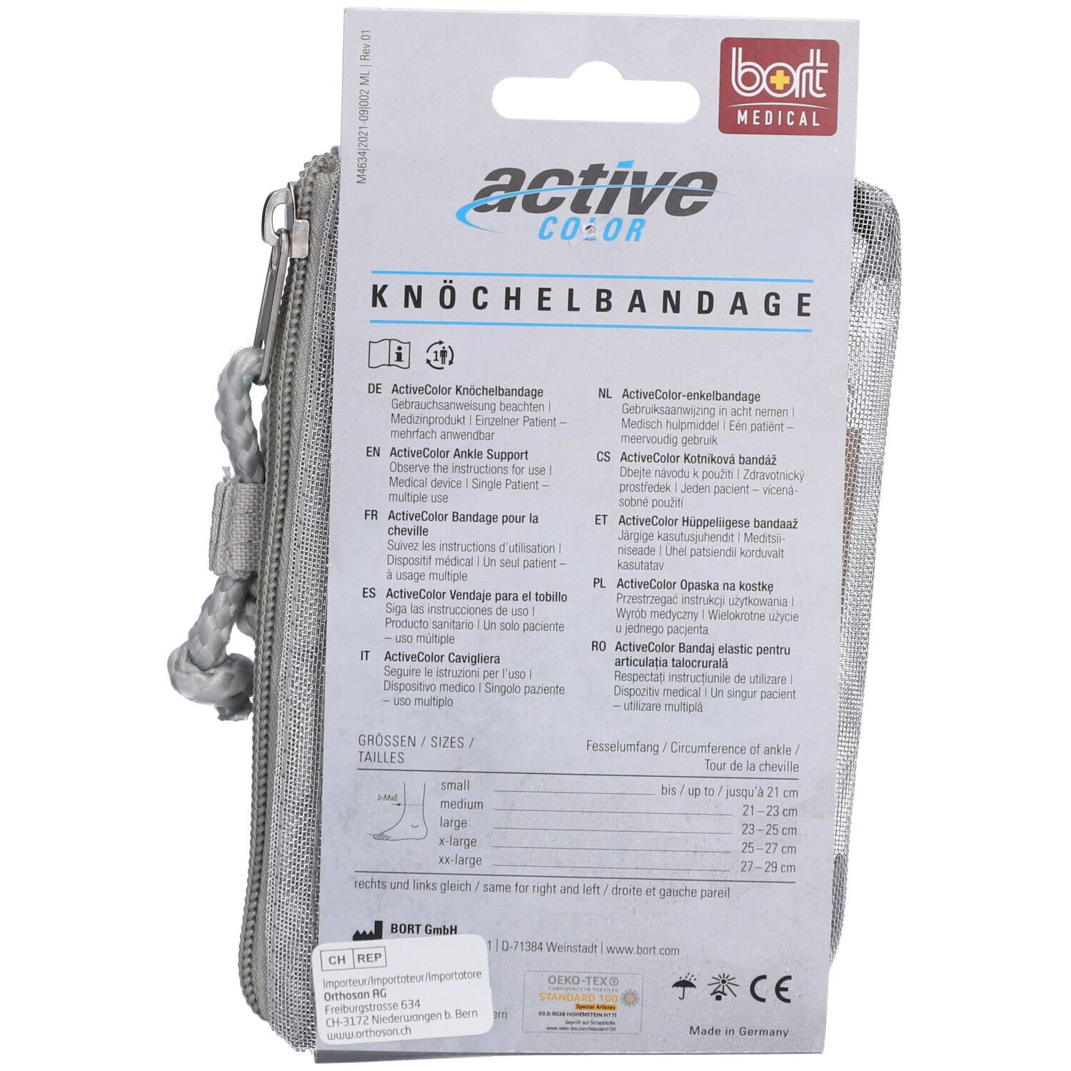BORT ActiveColor® Knöchelbandage Gr. L haut