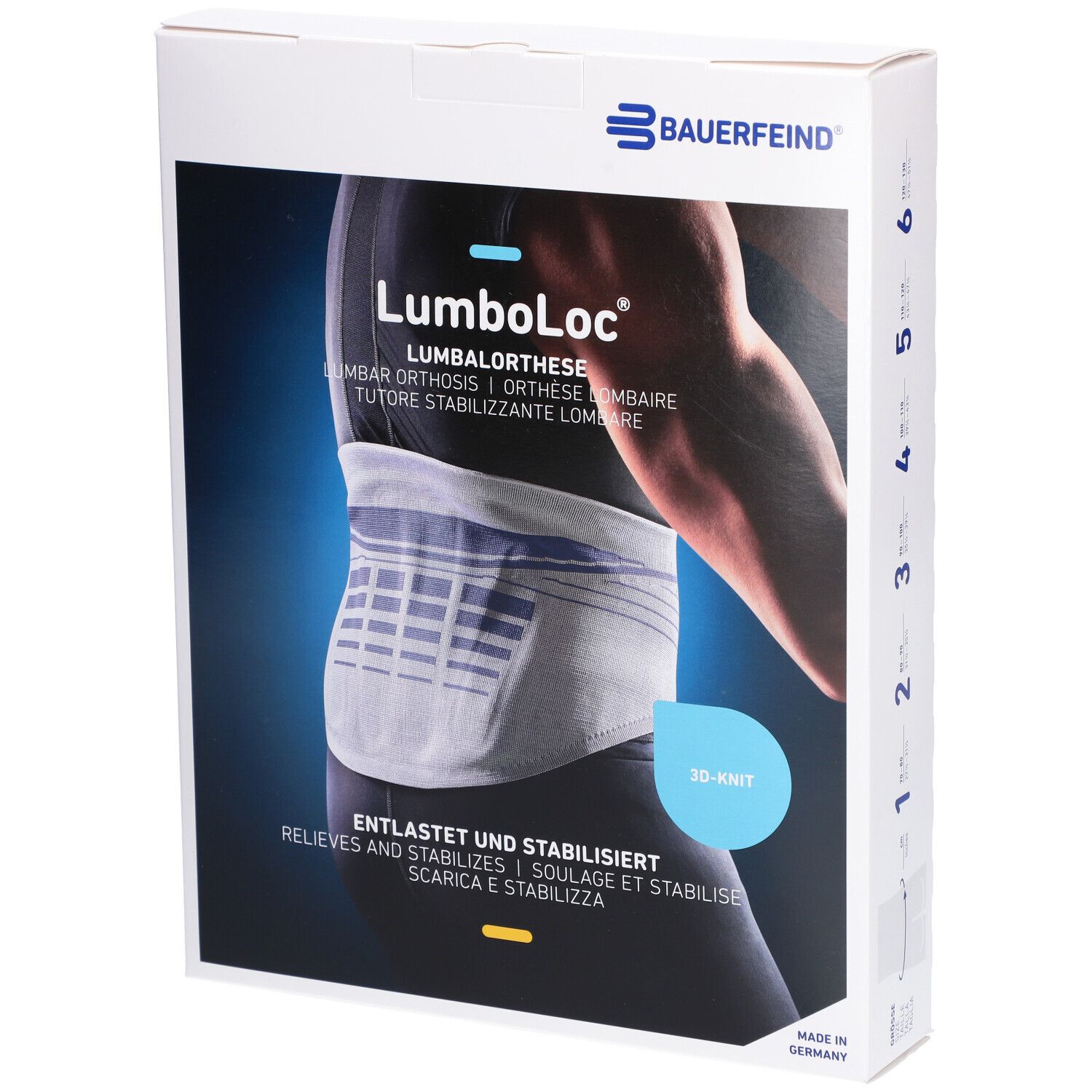 BAUERFEIND® LumboLoc® Rückenorthese Größe 3 Titan