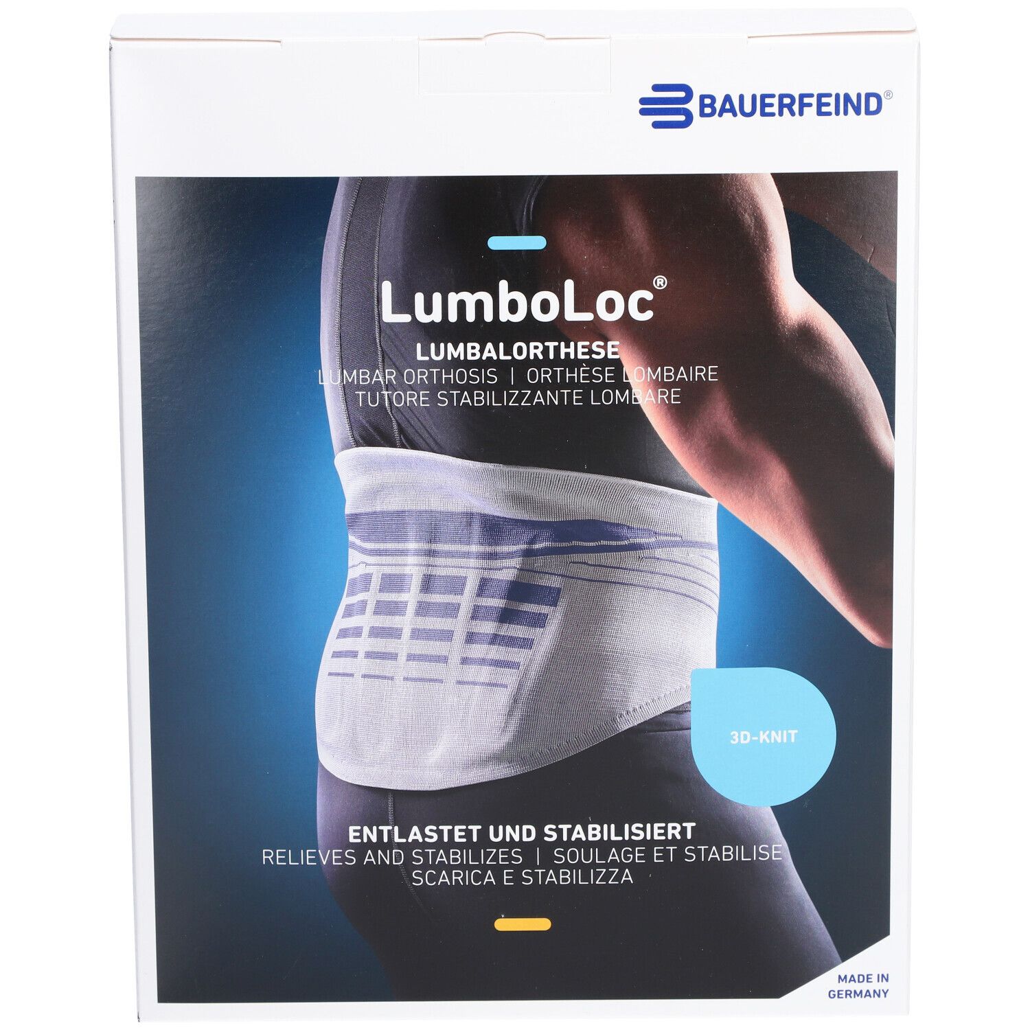 BAUERFEIND® Bandage de soutien dorsal LumboLoc® taille 4 titane