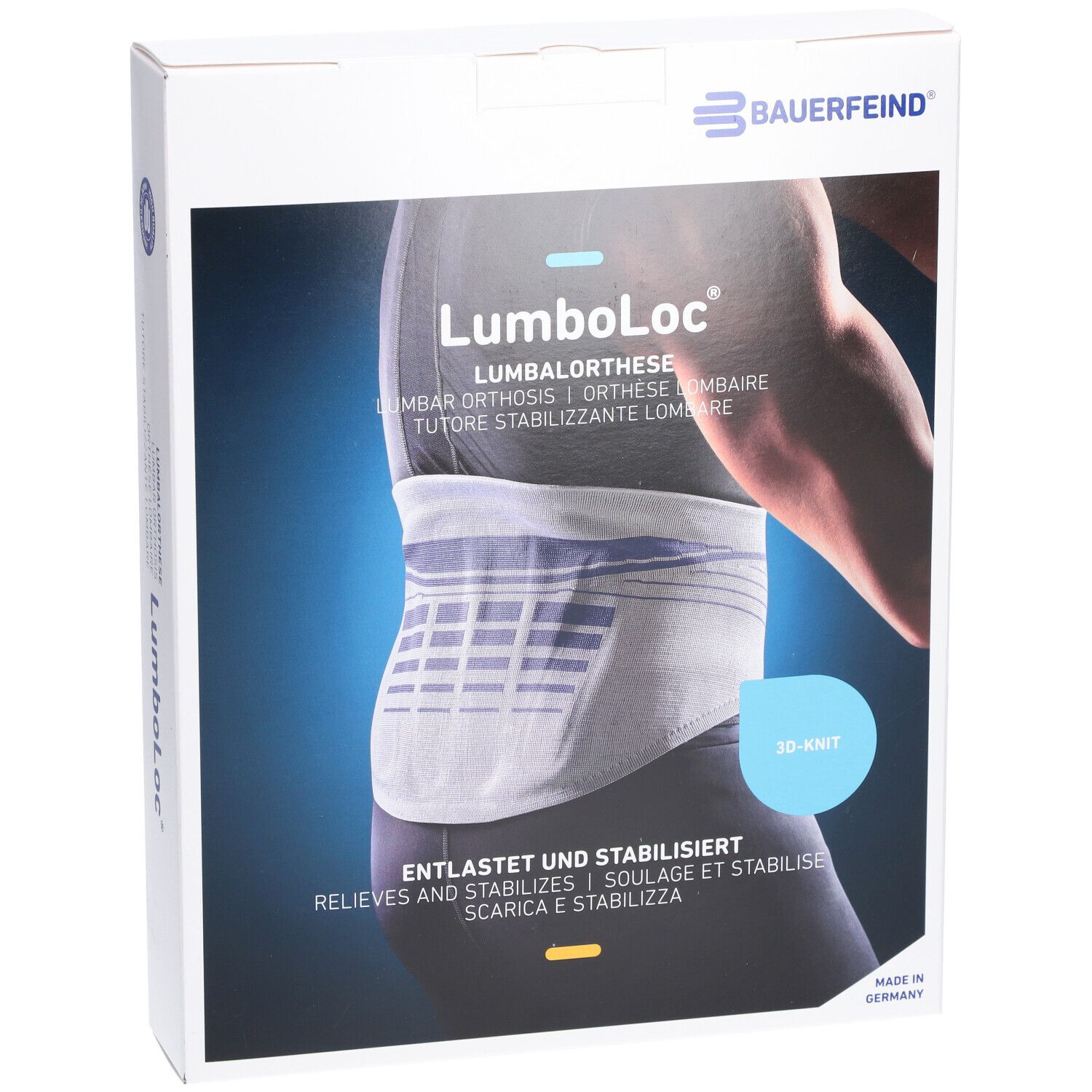 BAUERFEIND® Bandage de soutien dorsal LumboLoc® taille 4 titane