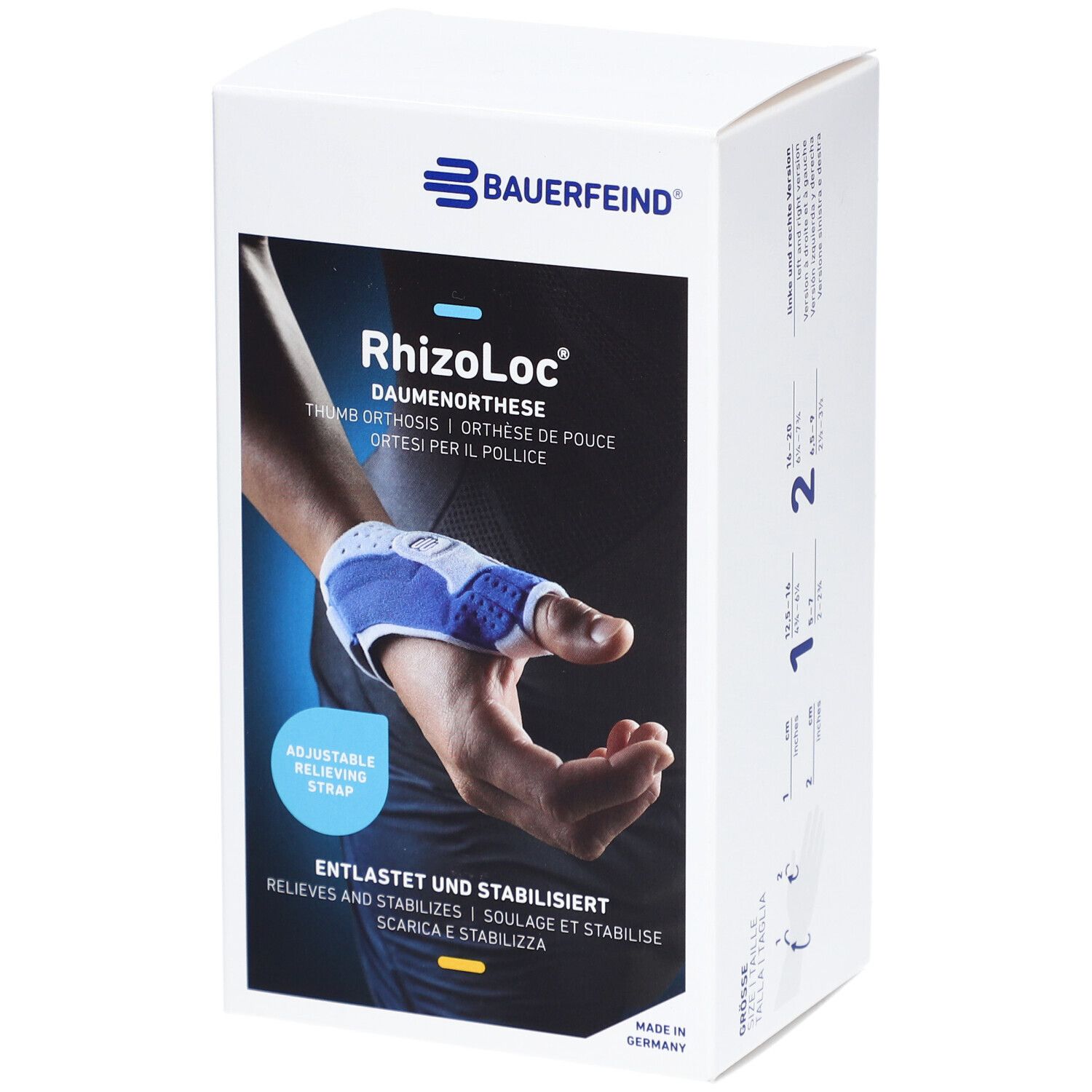 BAUERFEIND® RhizoLoc® Daumenorthese links  Gr. 1