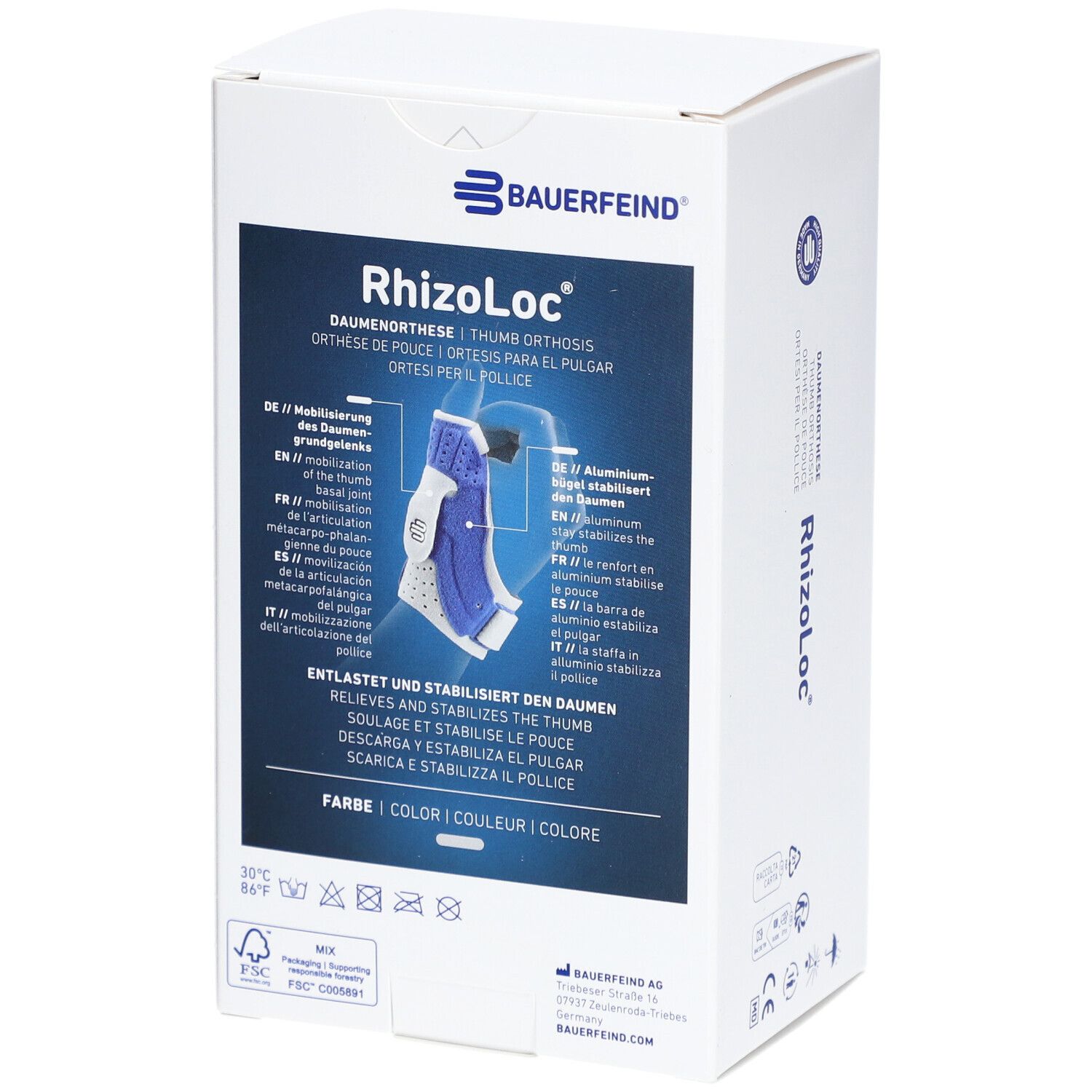 BAUERFEIND® RhizoLoc® Daumenorthese links  Gr. 1