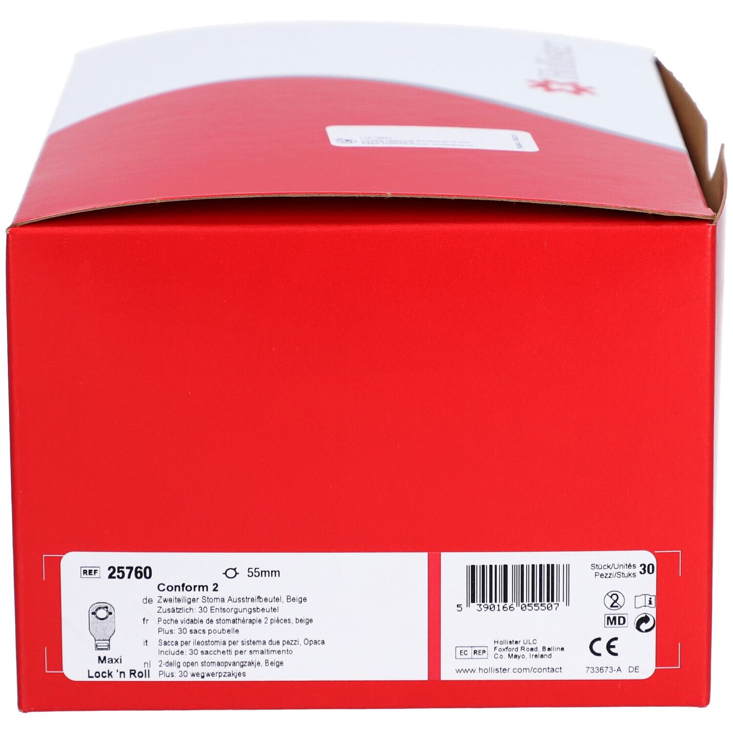 HOLLISTER CONF 2 Ileo 55mm max lock hf 30 Stk