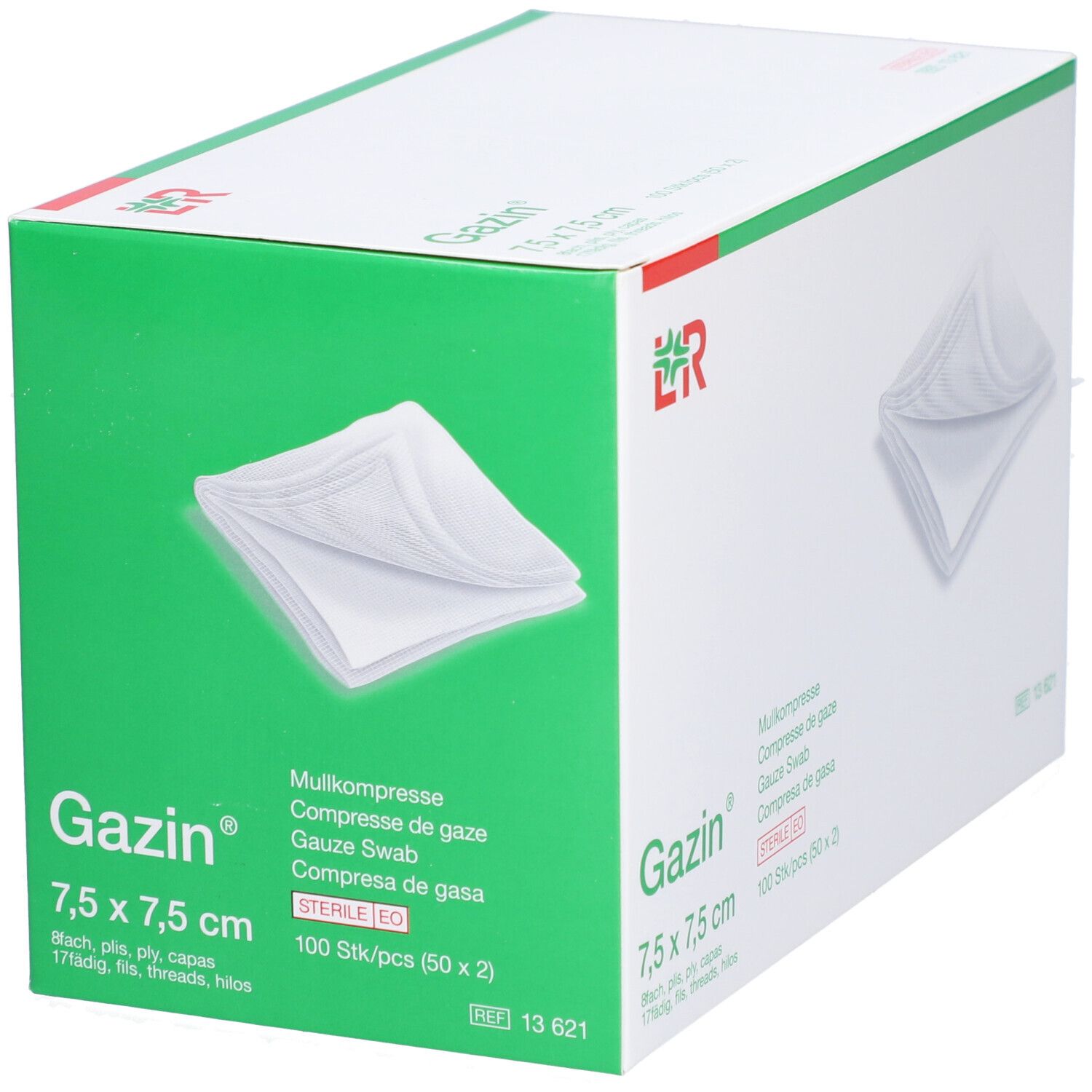 Gazin Compresses de gaze 7.5x7.5cm