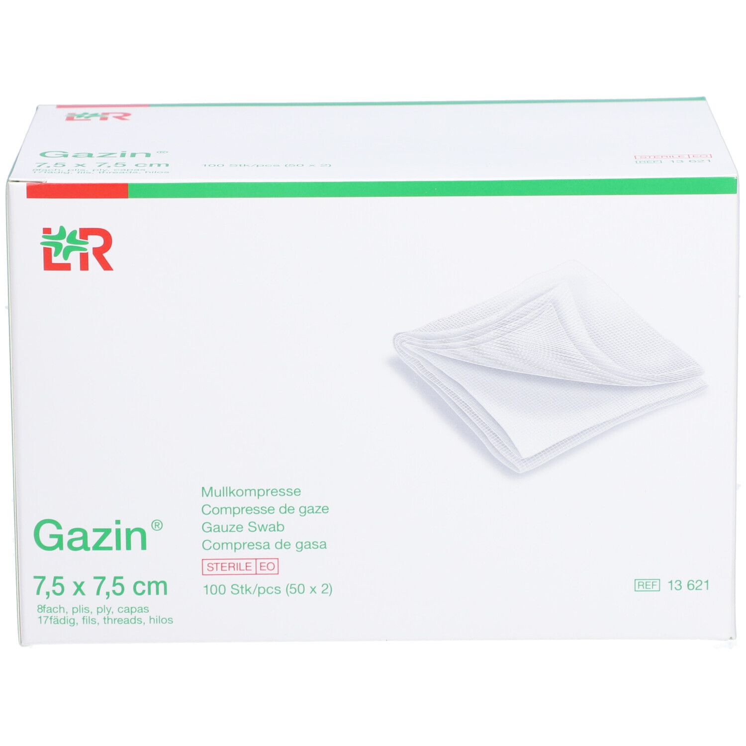 Gazin Compresses de gaze 7.5x7.5cm