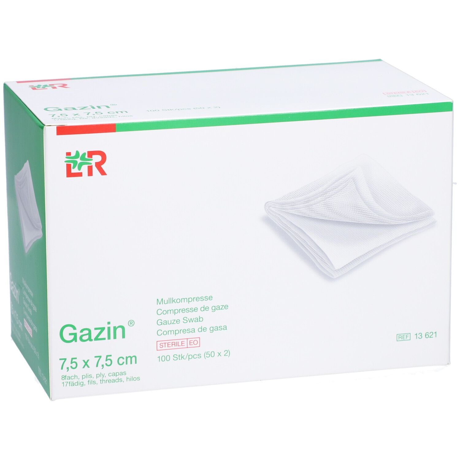 Gazin Compresses de gaze 7.5x7.5cm