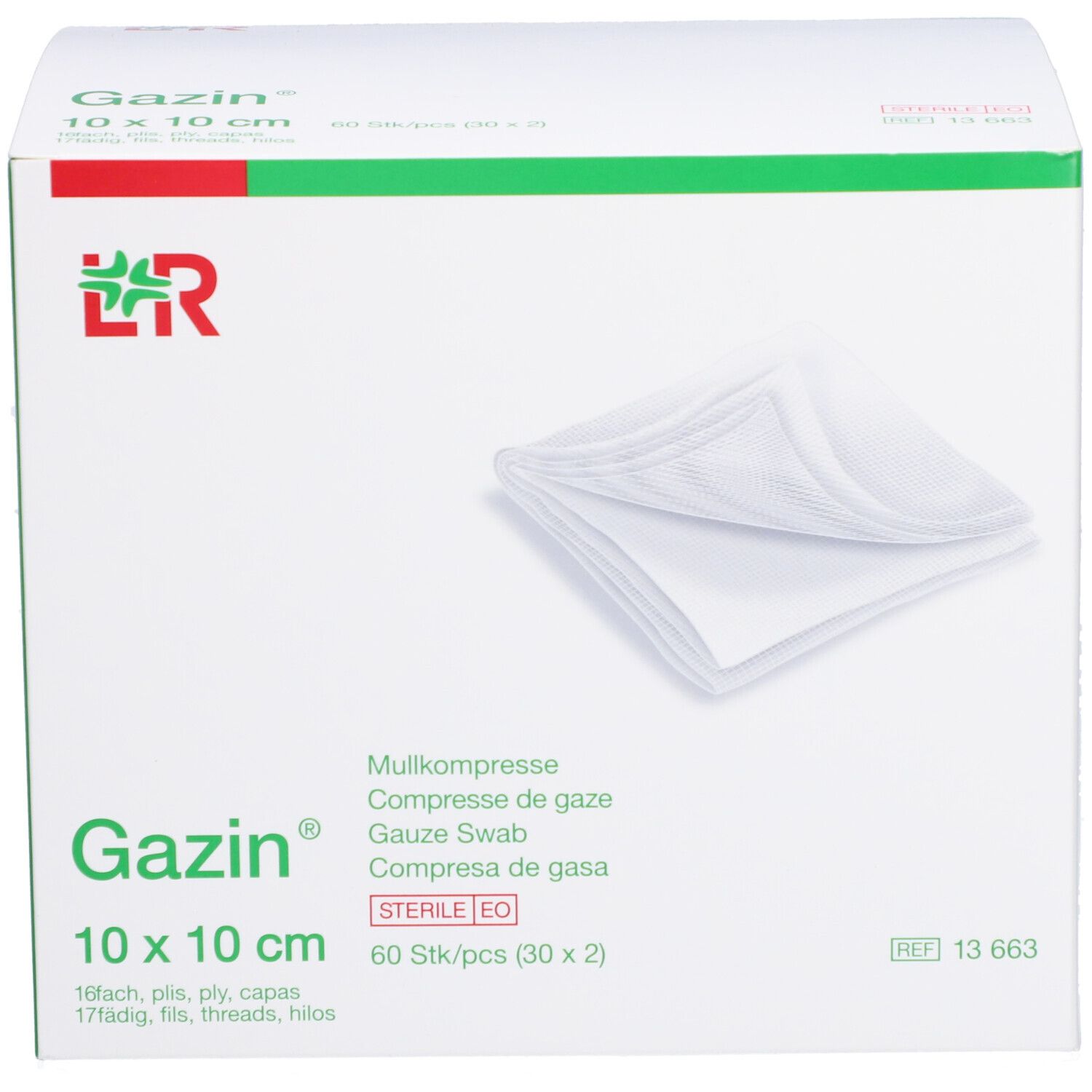 Gazin Compresses de gaze 10x10cm