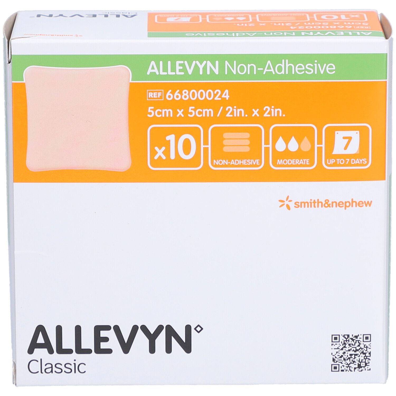 Allevyn® Classic Nicht klebende Pflaster 5 x 5 cm