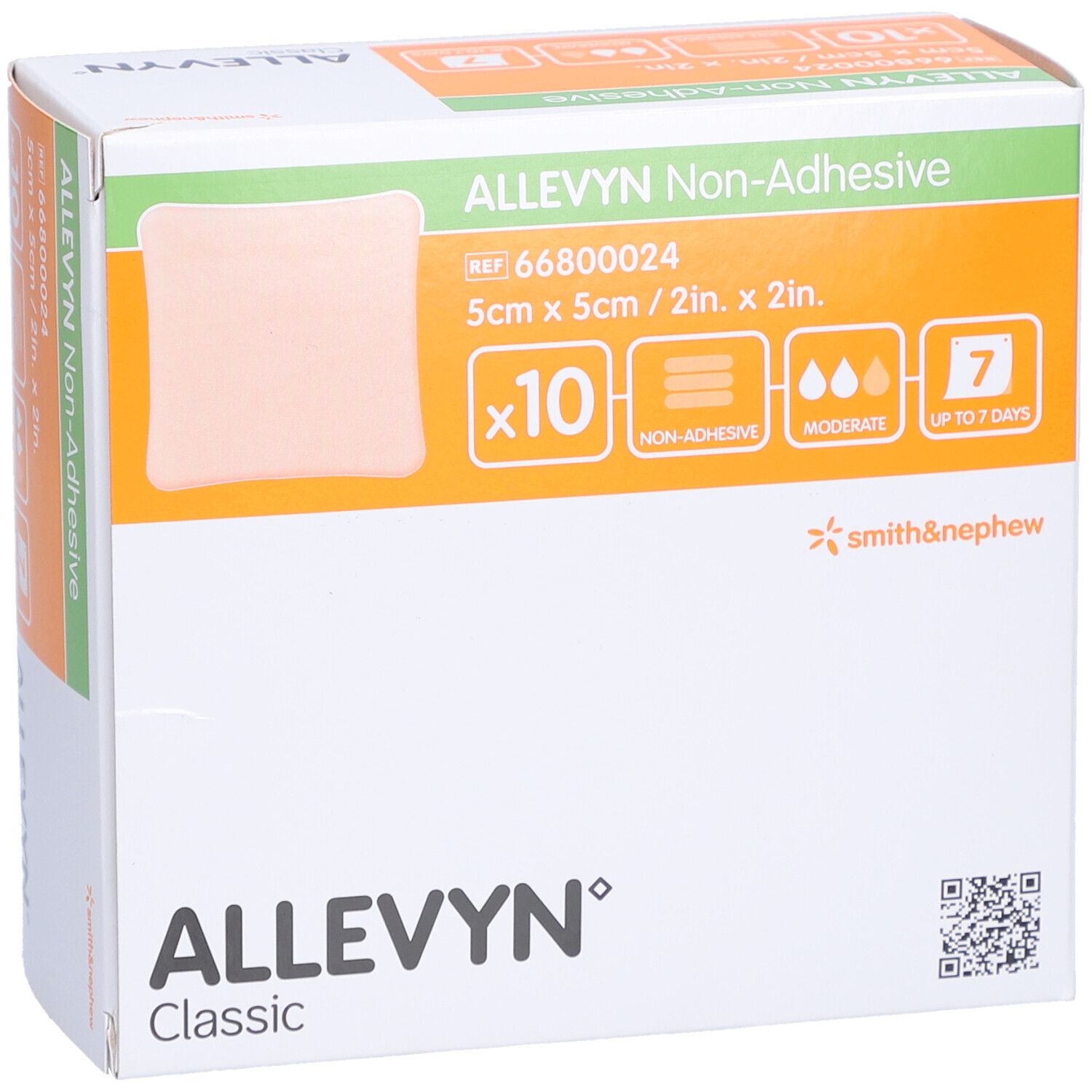 Allevyn® Classic Nicht klebende Pflaster 5 x 5 cm