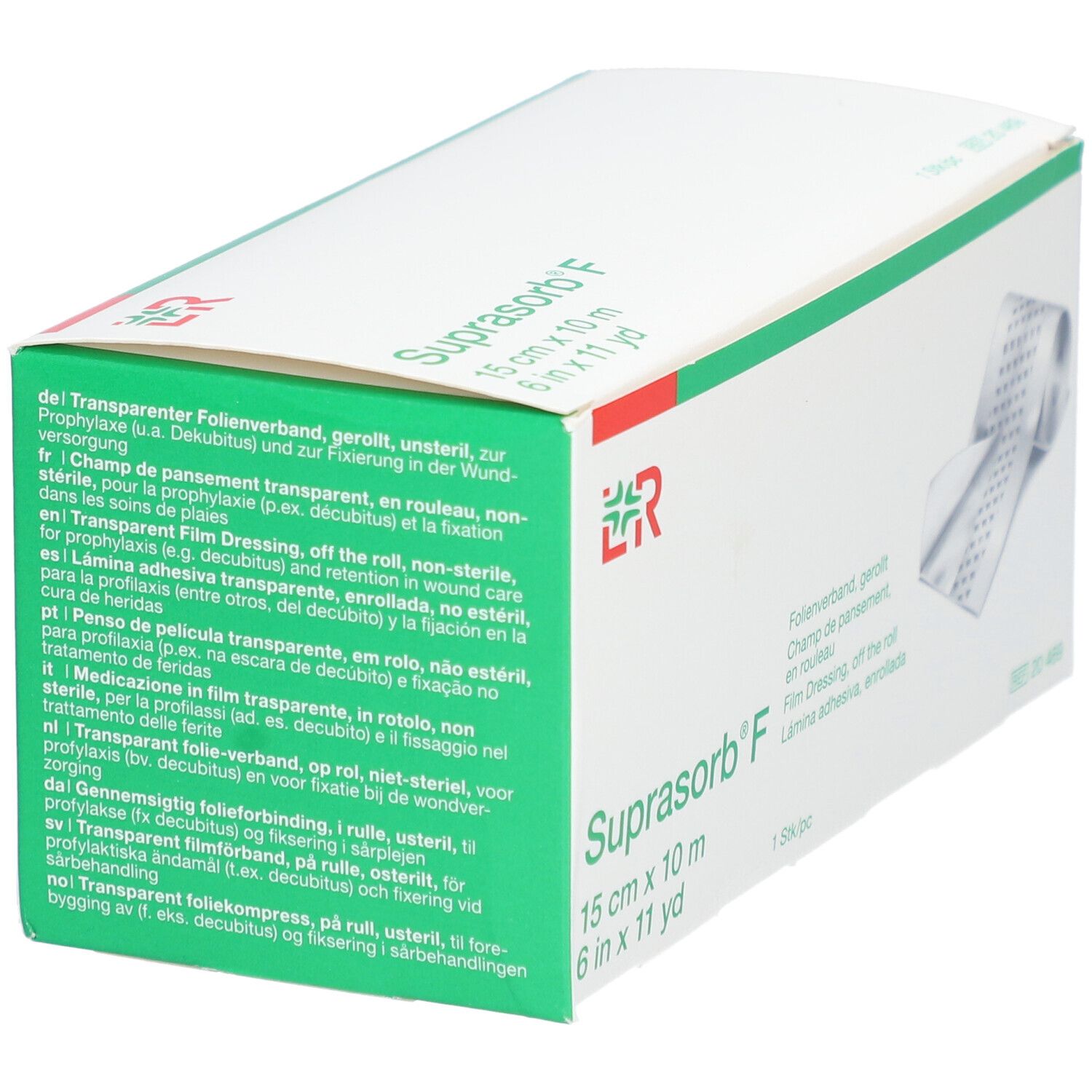 L&R Suprasorb® F Champ de pansement en rouleau 15 cm x 10 m non stérile