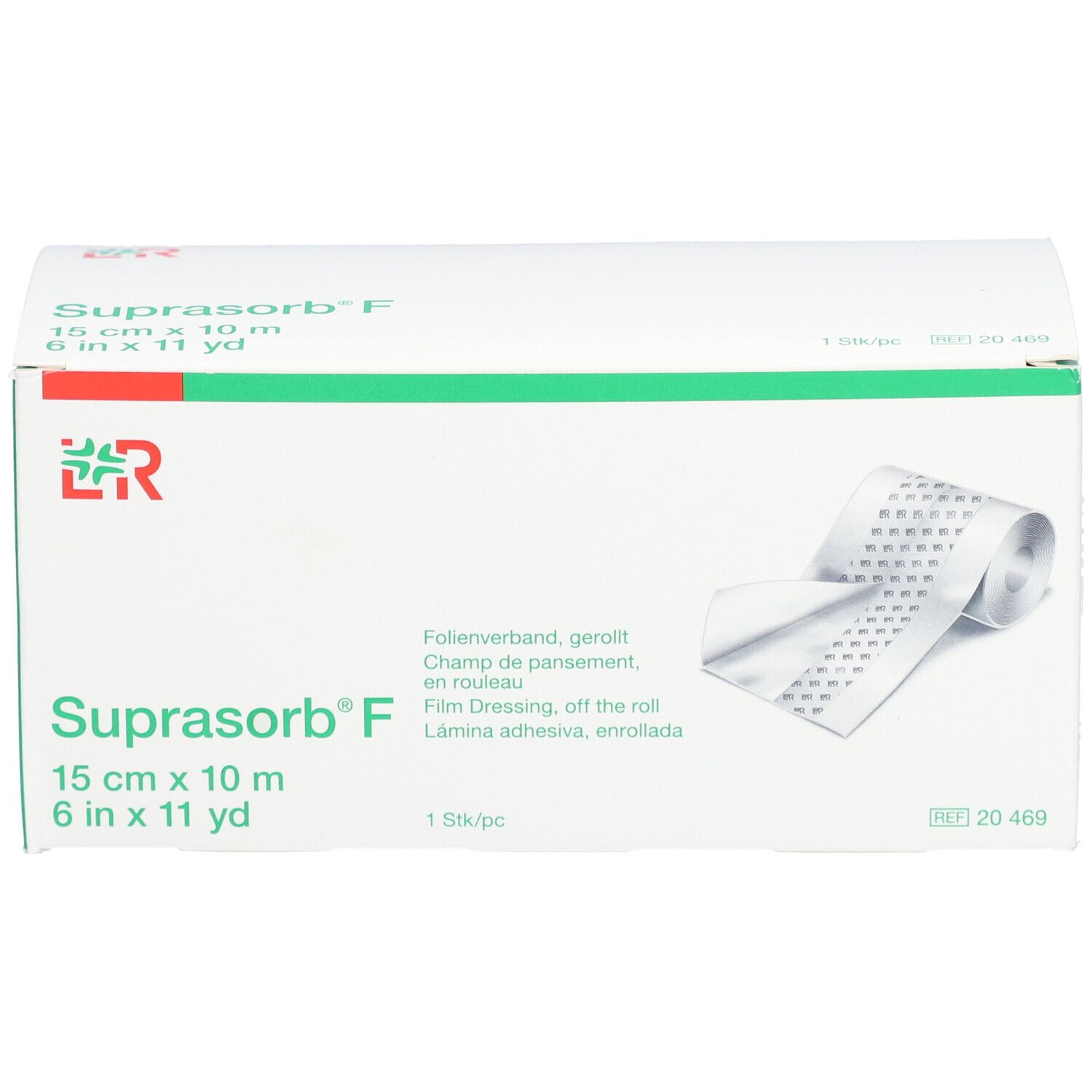 L&R Suprasorb® F Champ de pansement en rouleau 15 cm x 10 m non stérile