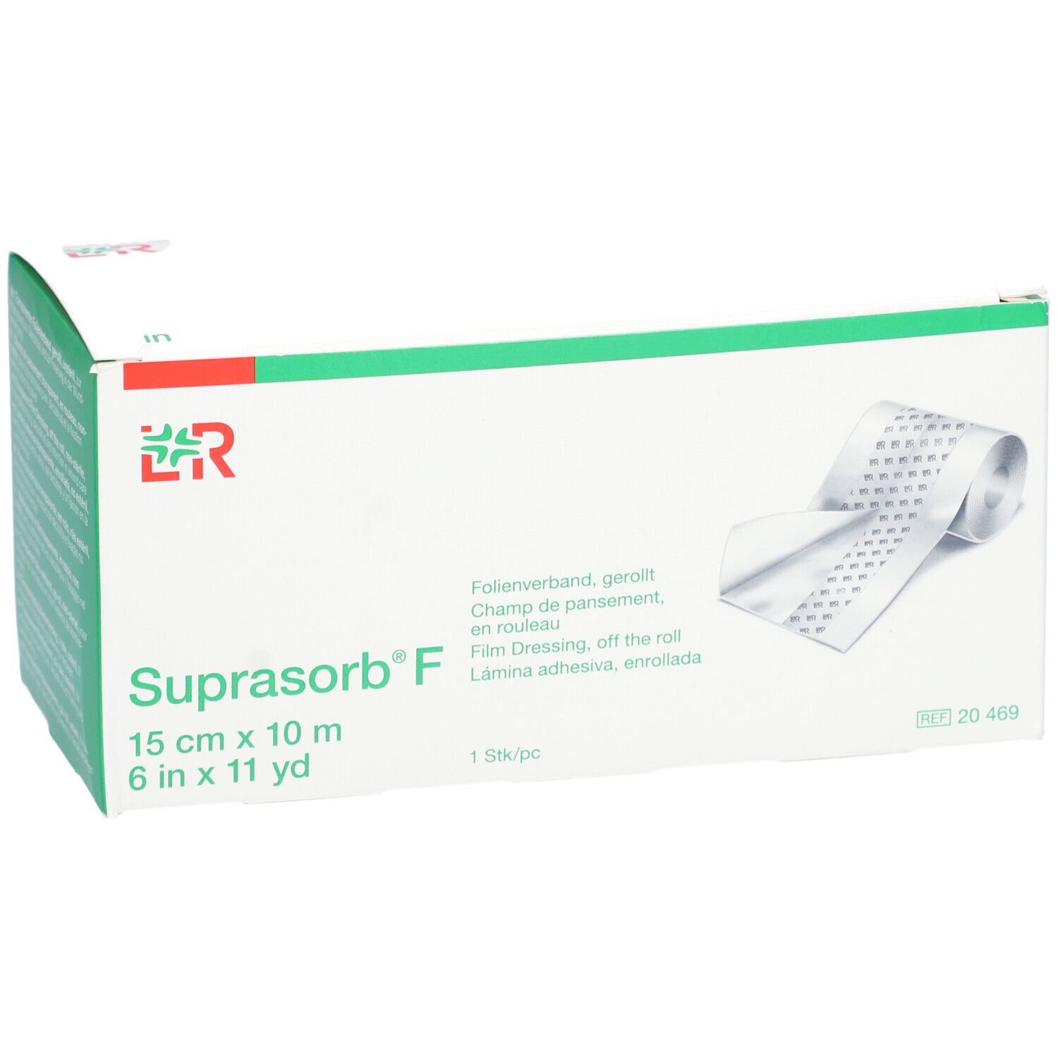 L&R Suprasorb® F Champ de pansement en rouleau 15 cm x 10 m non stérile