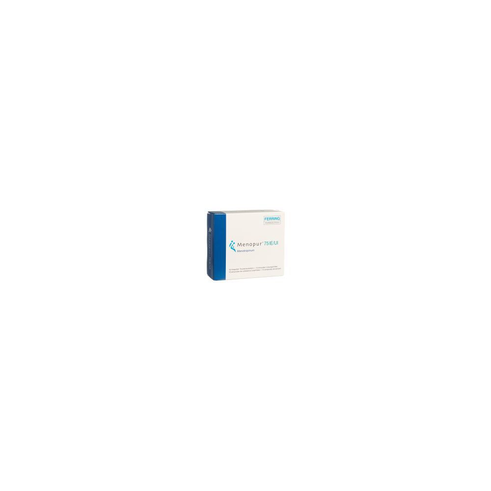 MENOPUR Trockensub 75 IE c Solv Amp 10 Stk