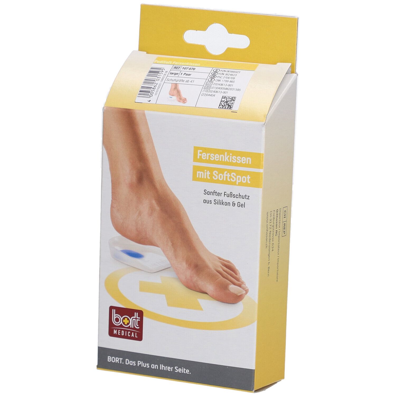 Bort PediSoft® Absatz mit SoftSpot Silikon groß