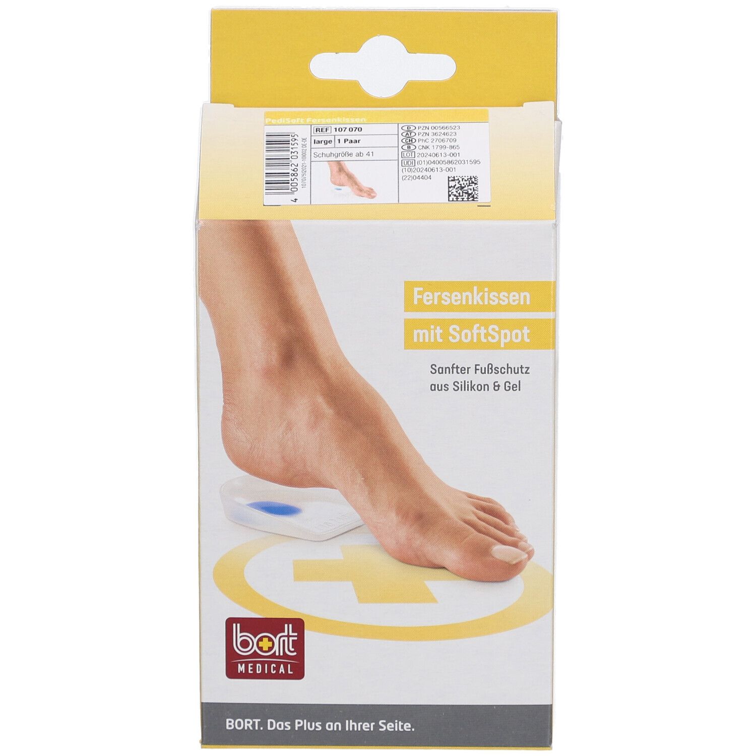 Bort PediSoft® Absatz mit SoftSpot Silikon groß